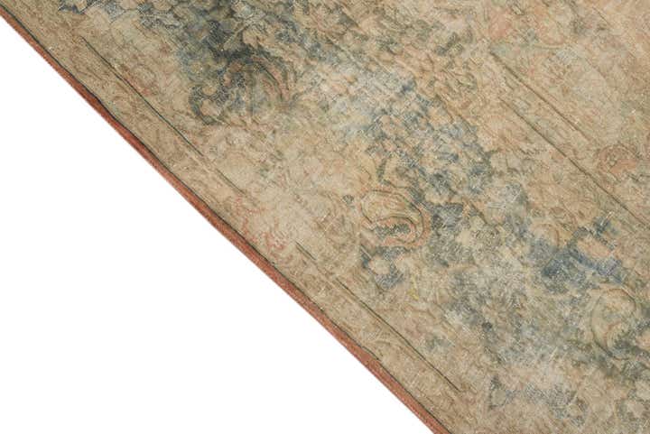 9' 10 x 13' Hand Knotted Ultra Vintage Persian Wool Rug