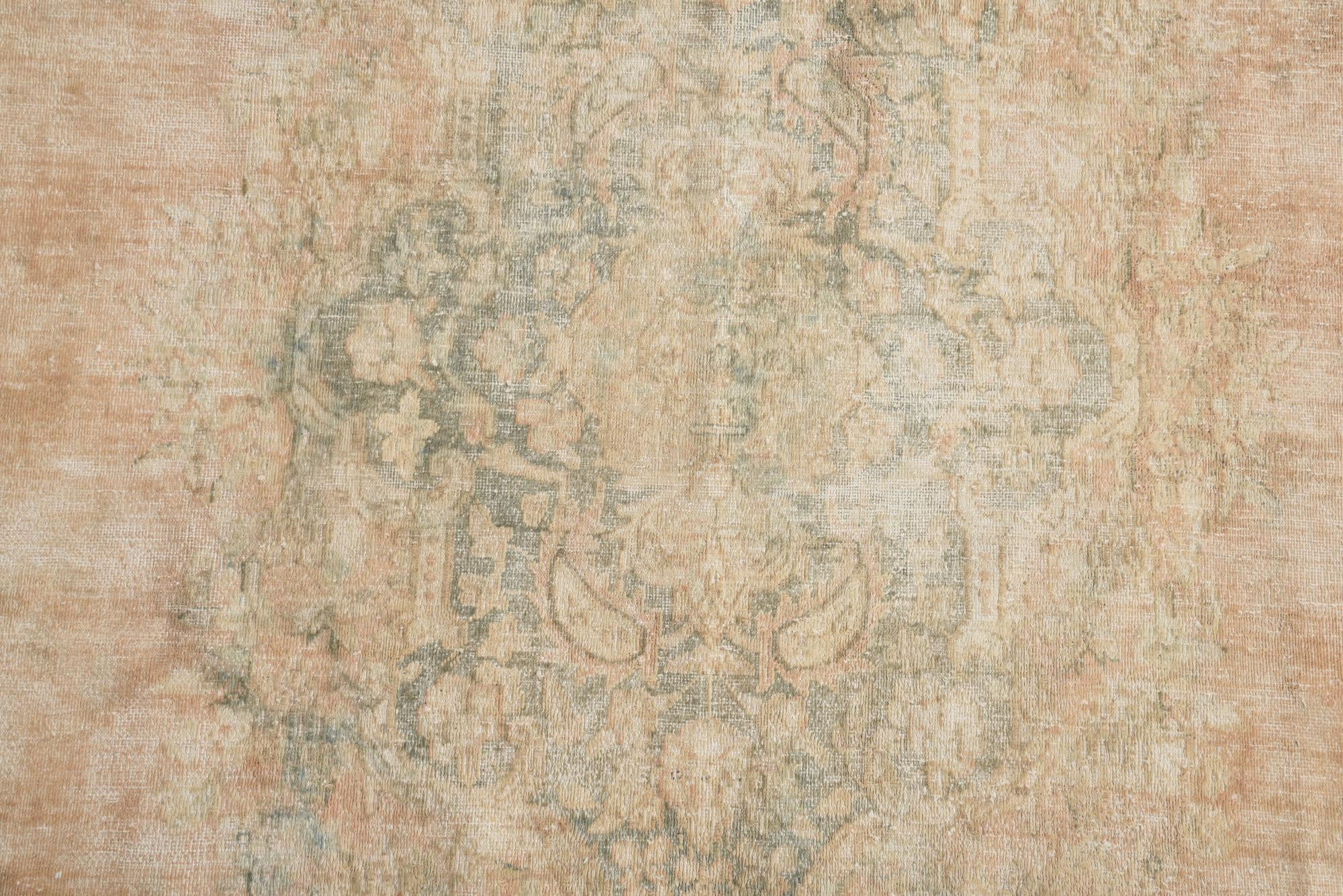 9' 10 x 13' Hand Knotted Ultra Vintage Persian Wool Rug