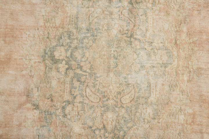 9' 10 x 13' Hand Knotted Ultra Vintage Persian Wool Rug