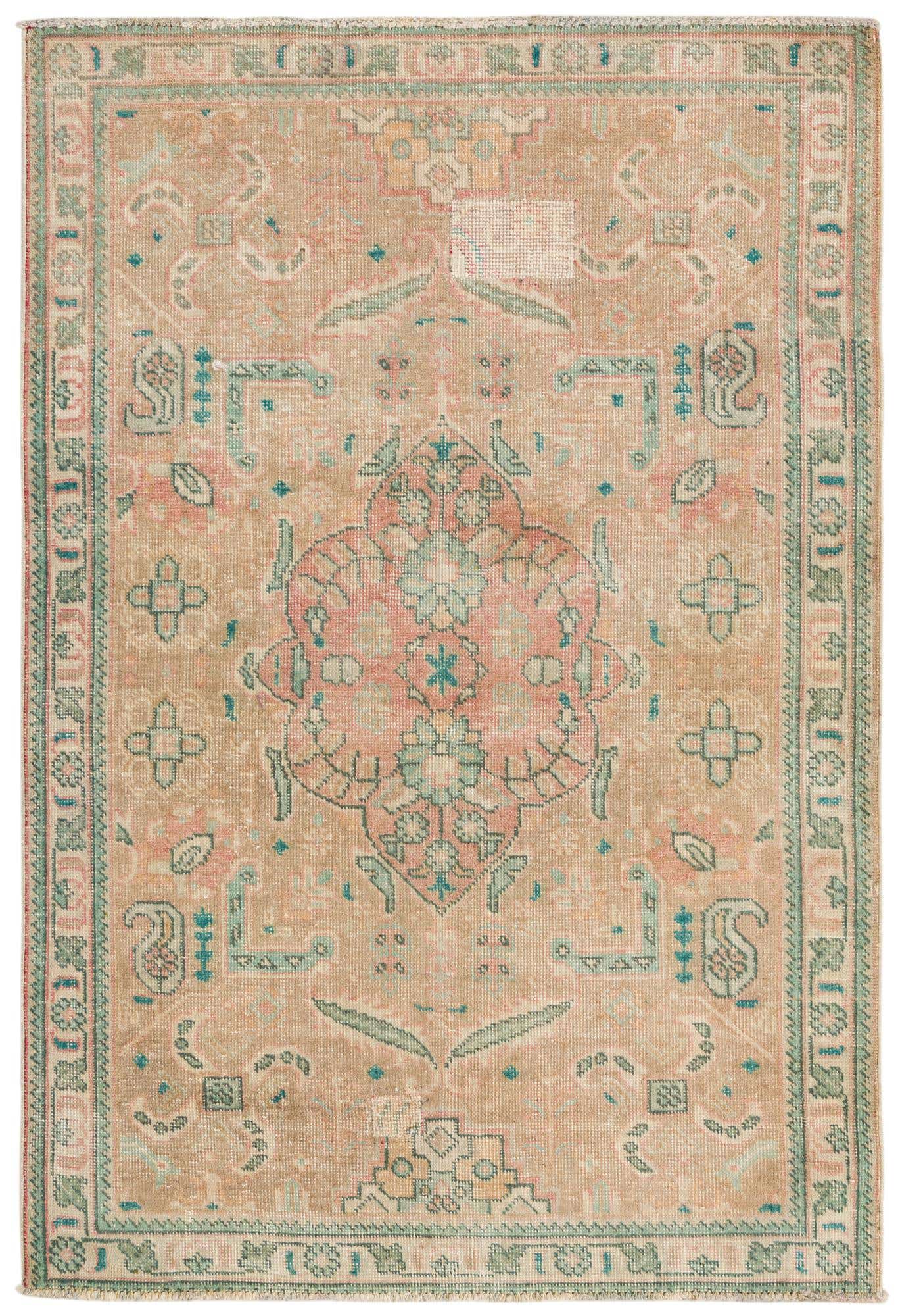 3' 3 x 4' 10 Hand Knotted Ultra Vintage Persian Wool Rug