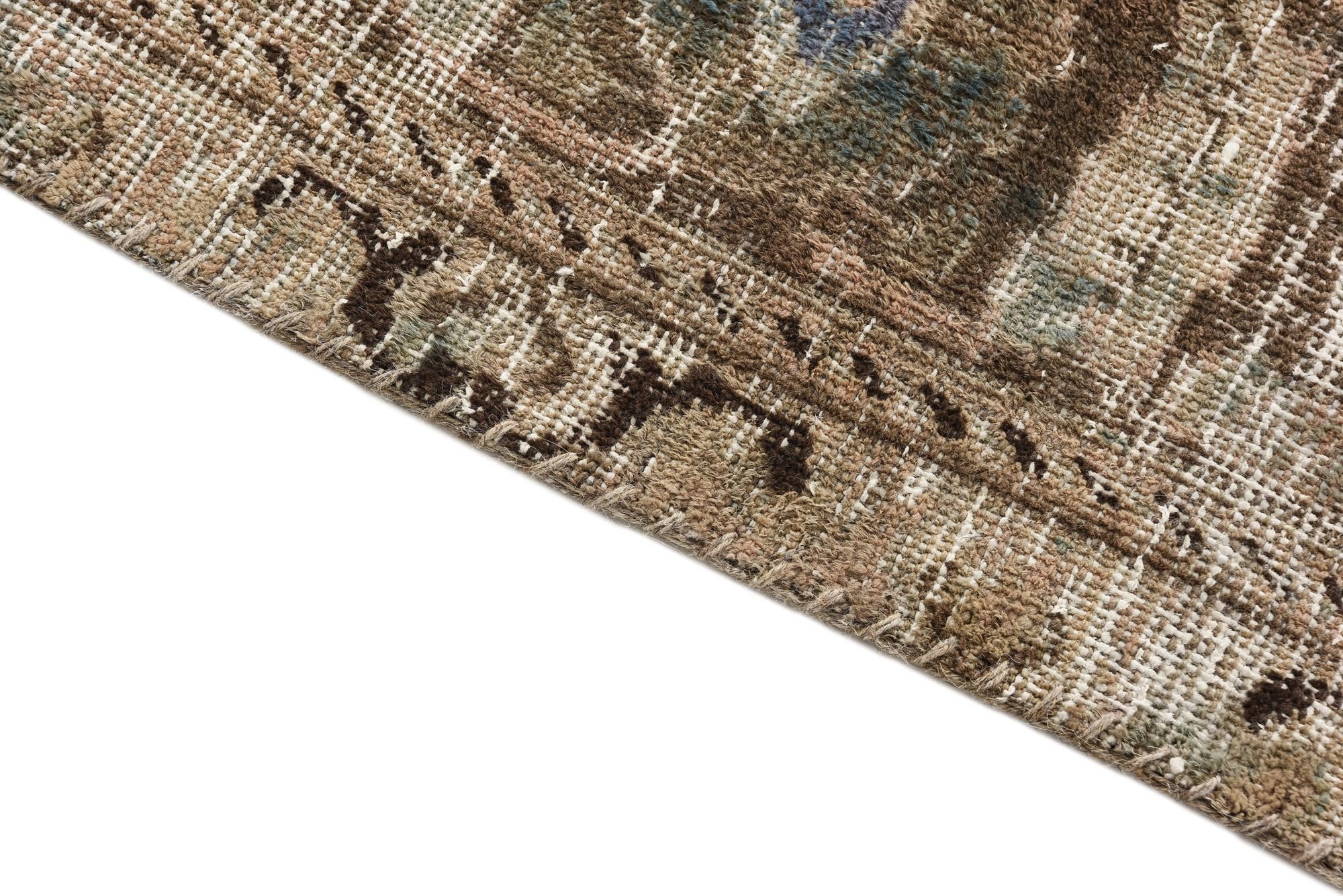 9' 10 x 12' 10 Hand Knotted Ultra Vintage Persian Wool Rug