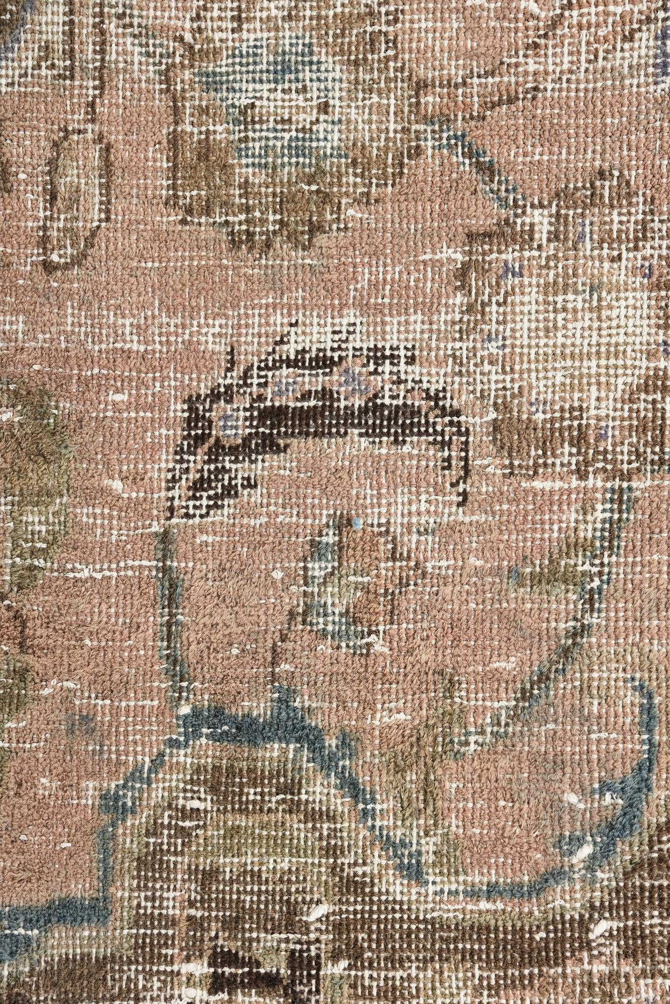 9' 10 x 12' 10 Hand Knotted Ultra Vintage Persian Wool Rug