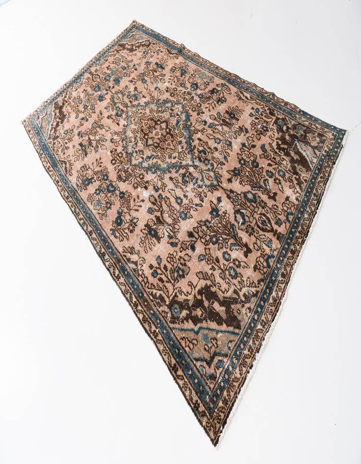 Detail image of 5' 3 x 8' 6  Hand Knotted Ultra Vintage Persian Wool Rug