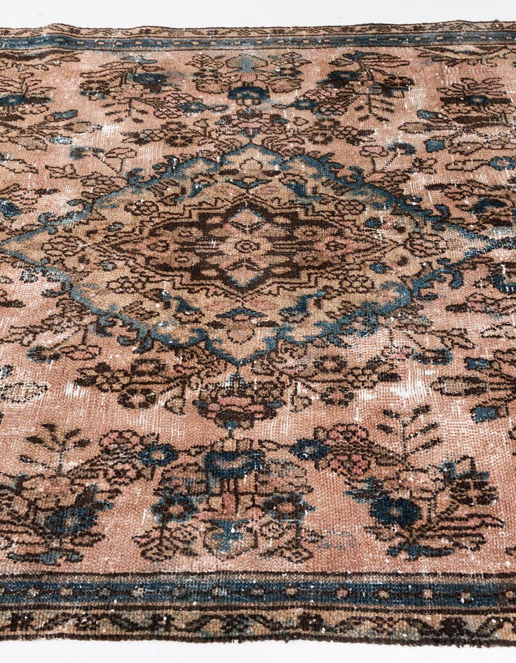 Detail image of 5' 3 x 8' 6  Hand Knotted Ultra Vintage Persian Wool Rug