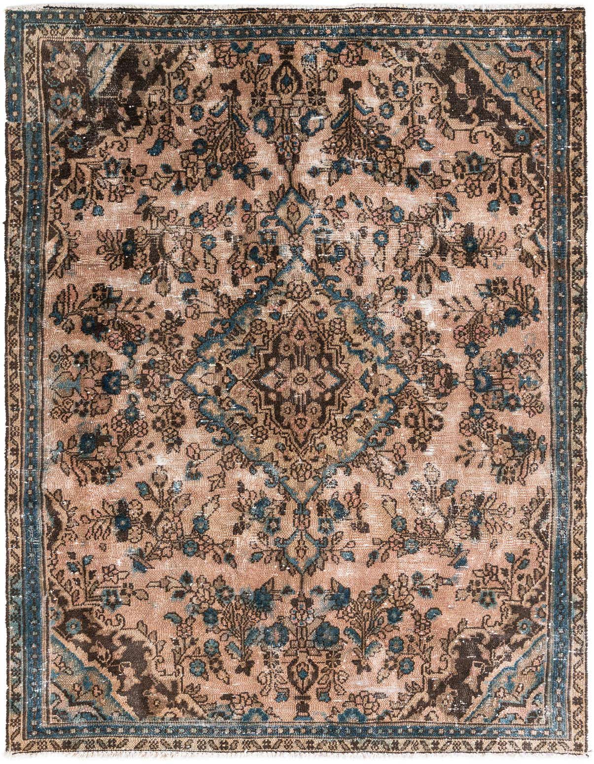 Primary image 5' 3 x 8' 6  Hand Knotted Ultra Vintage Persian Wool Rug
