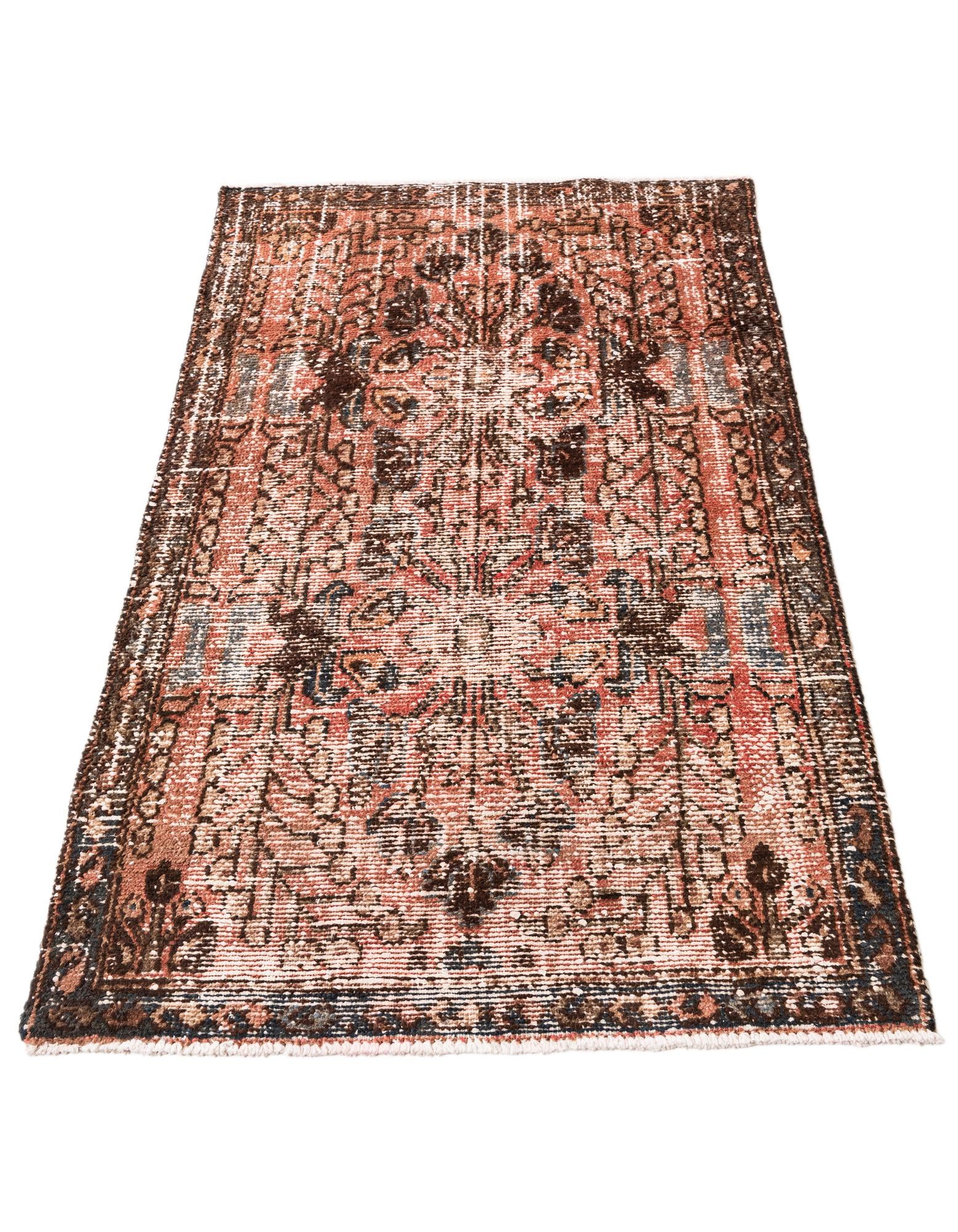 3' 3 x 5' 1 Hand Knotted Ultra Vintage Persian Wool Rug