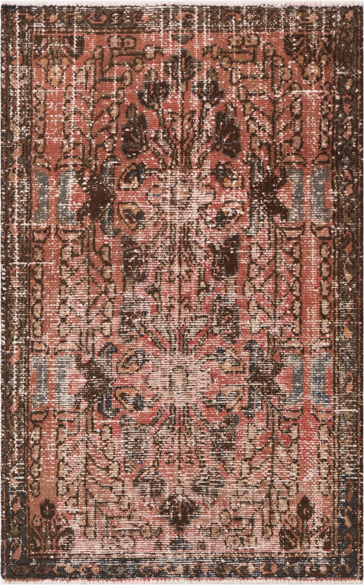 3' 3 x 5' 1 Hand Knotted Ultra Vintage Persian Wool Rug
