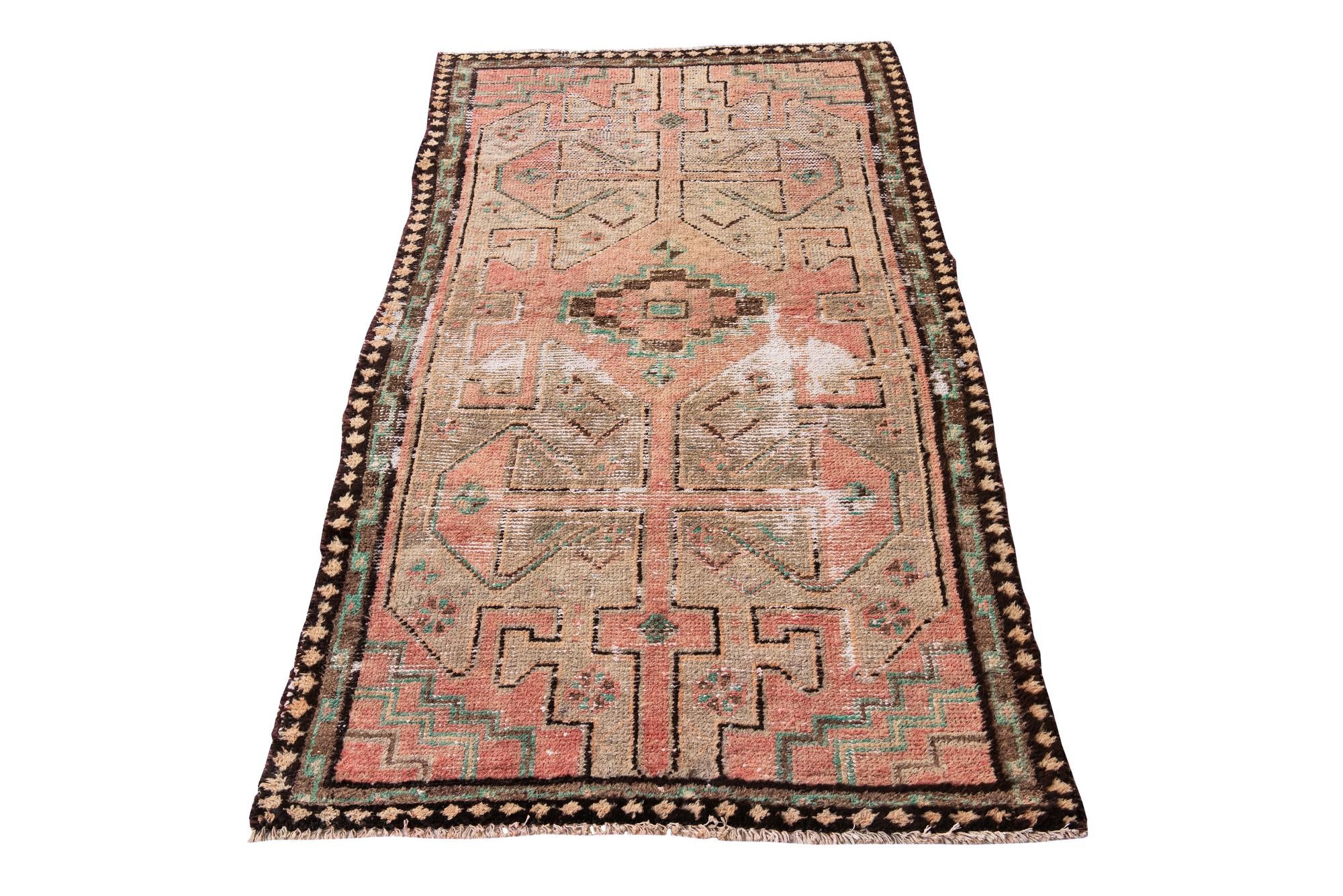 3' 5 x 6' Hand Knotted Ultra Vintage Persian Wool Rug