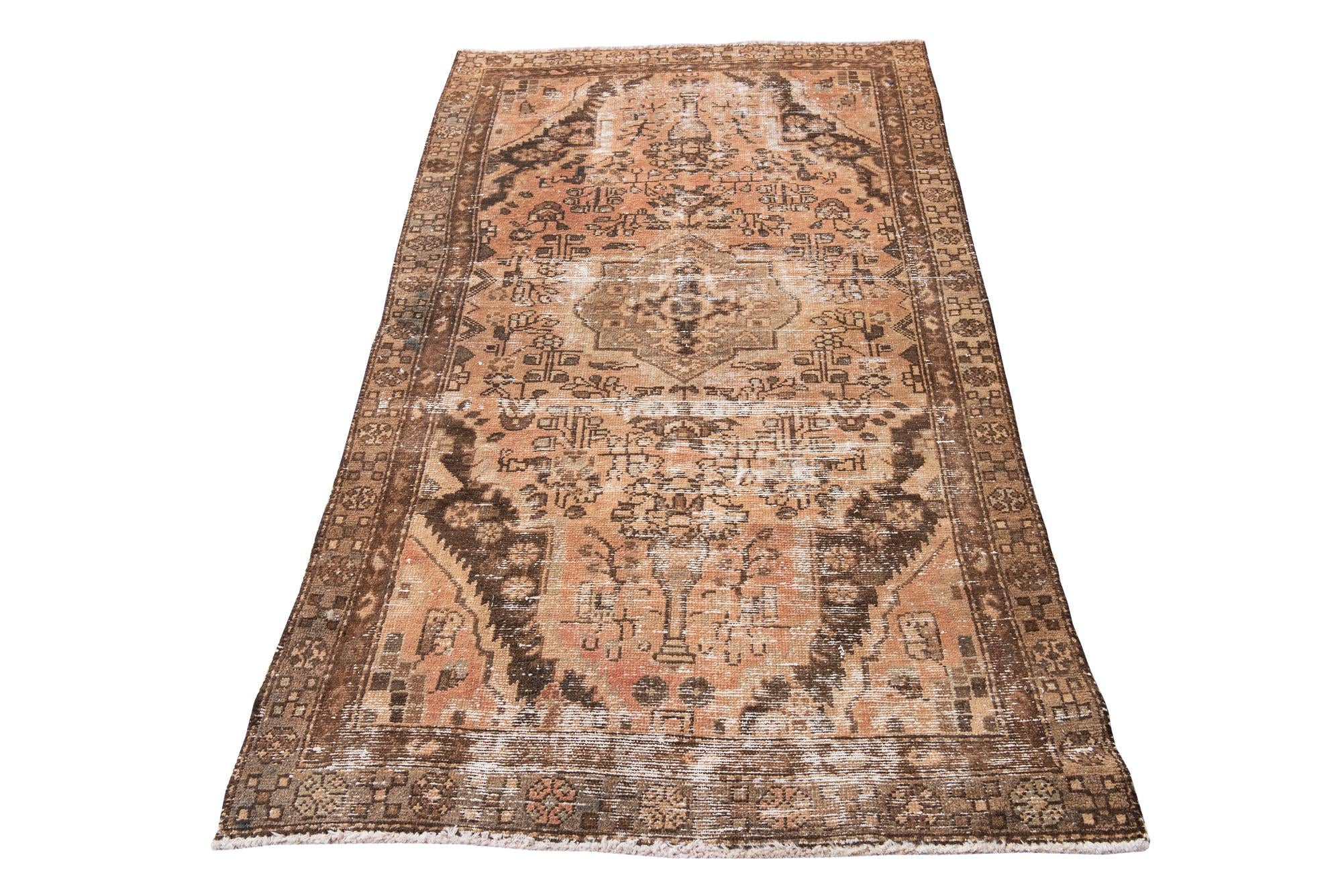 3' 6 x 6' 5 Hand Knotted Ultra Vintage Persian Wool Rug