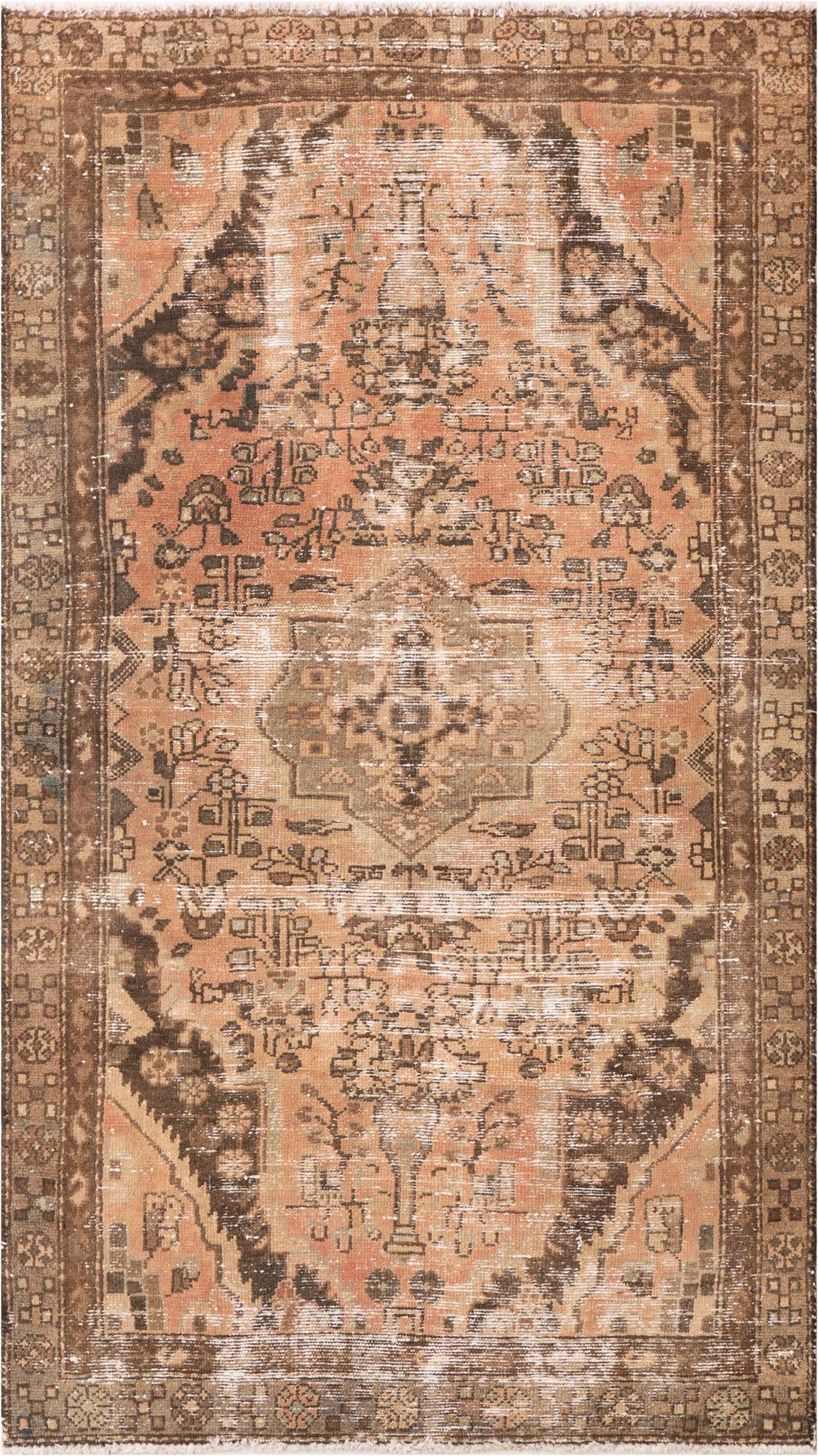 3' 6 x 6' 5 Hand Knotted Ultra Vintage Persian Wool Rug