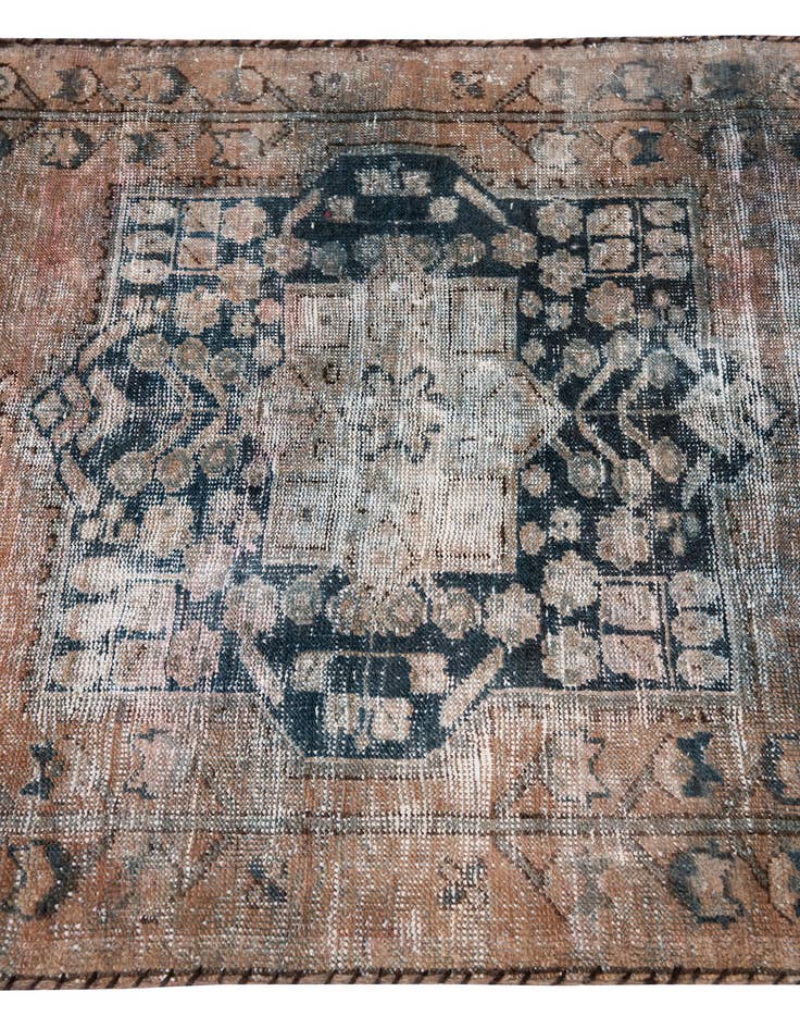Detail image of 3' 6 x 6'  Hand Knotted Ultra Vintage Persian Wool Rug