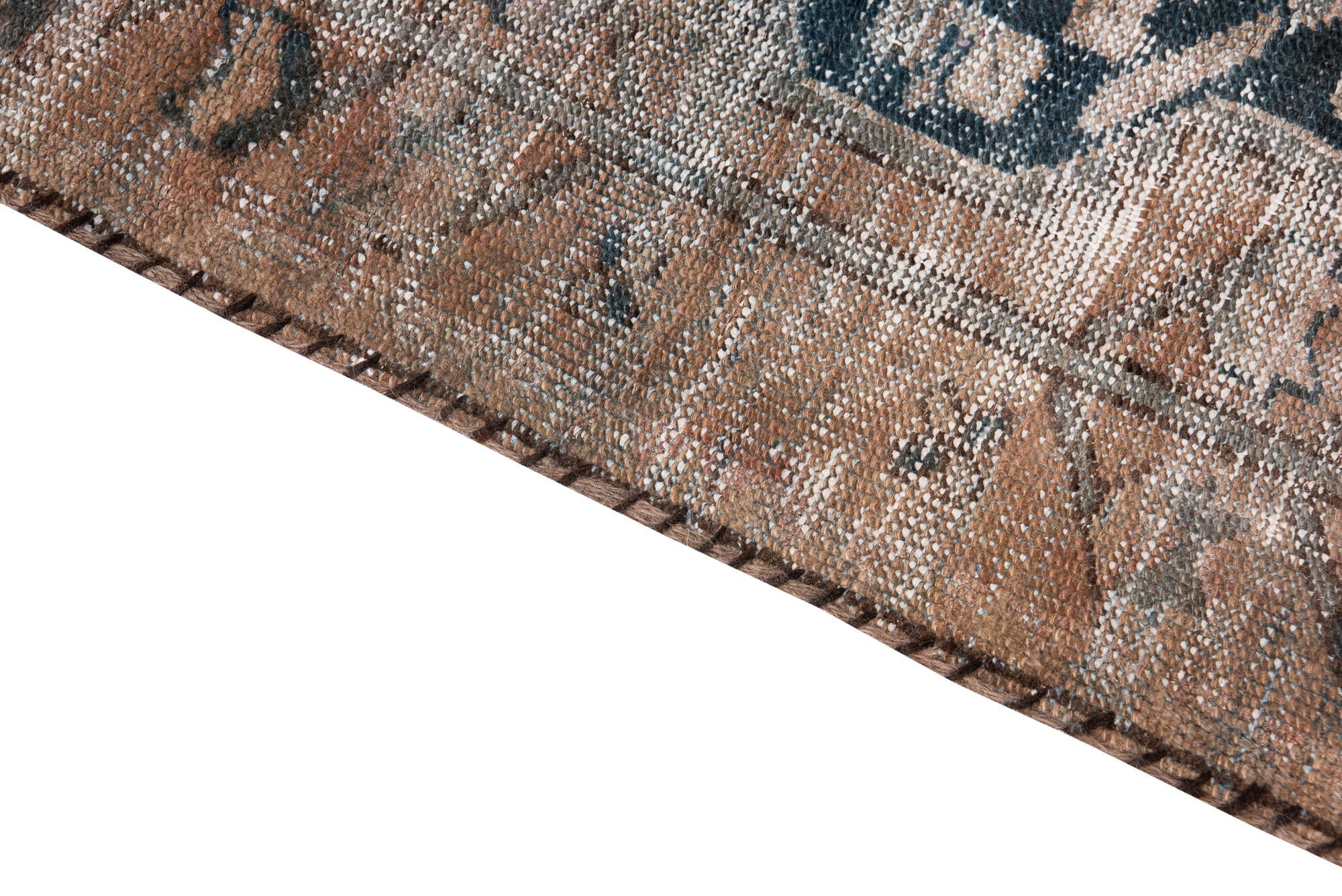 3' 6 x 6' Hand Knotted Ultra Vintage Persian Wool Rug