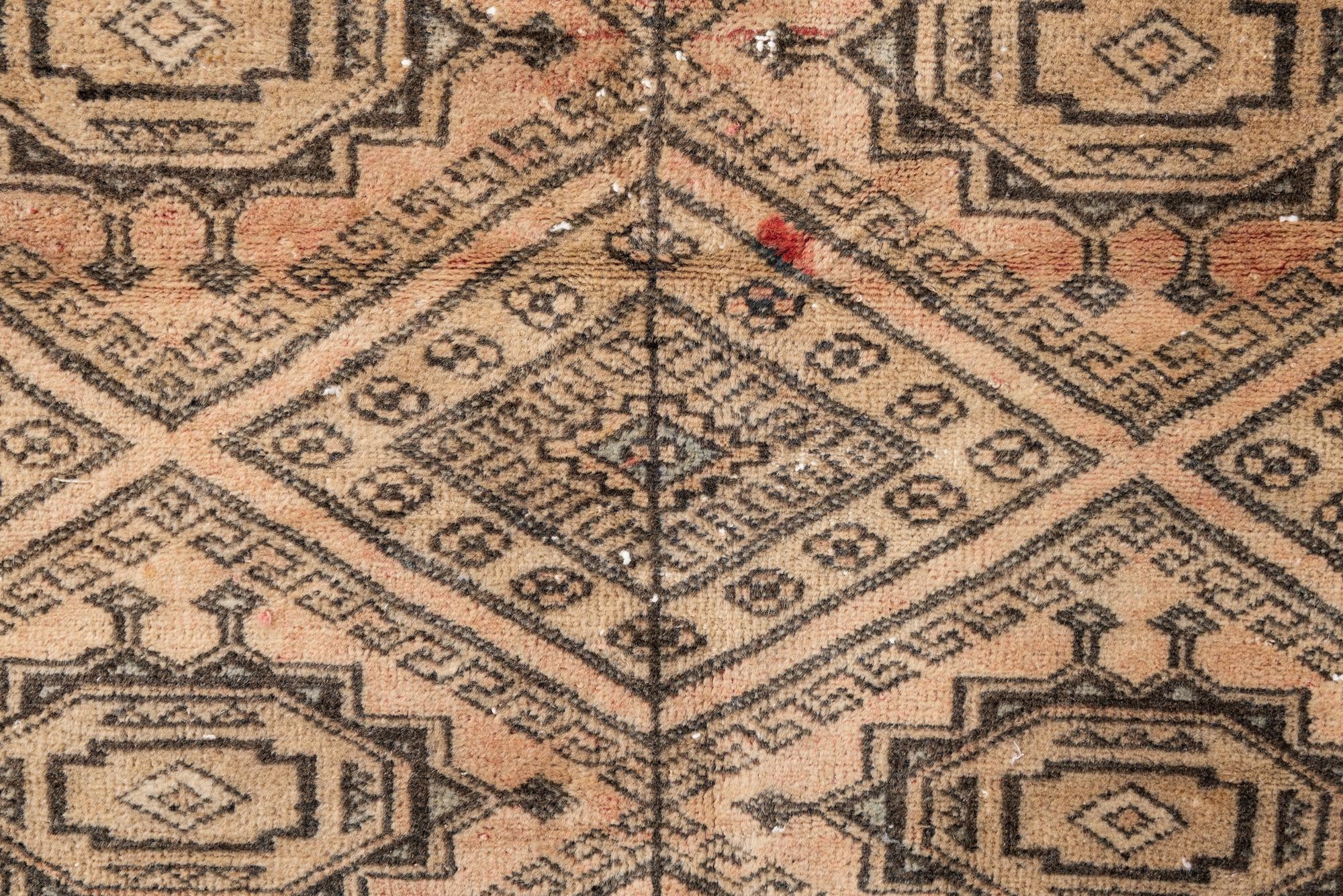4' 1 x 5' Hand Knotted Ultra Vintage Persian Wool Rug