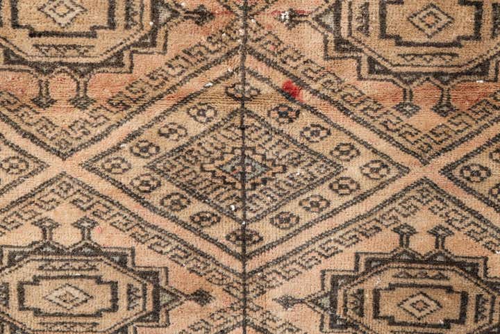 4' 1 x 5' Hand Knotted Ultra Vintage Persian Wool Rug