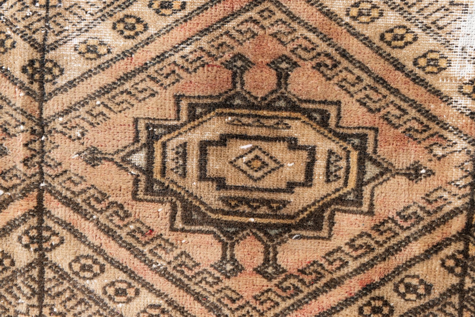 4' 1 x 5' Hand Knotted Ultra Vintage Persian Wool Rug