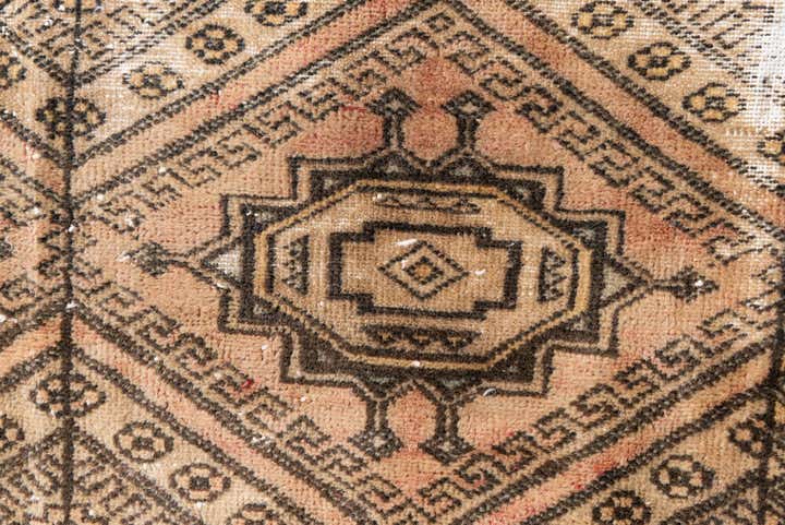 4' 1 x 5' Hand Knotted Ultra Vintage Persian Wool Rug