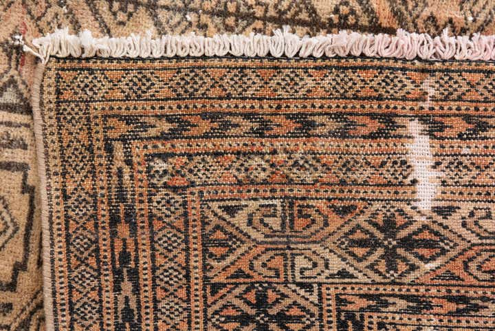 4' 1 x 5' Hand Knotted Ultra Vintage Persian Wool Rug