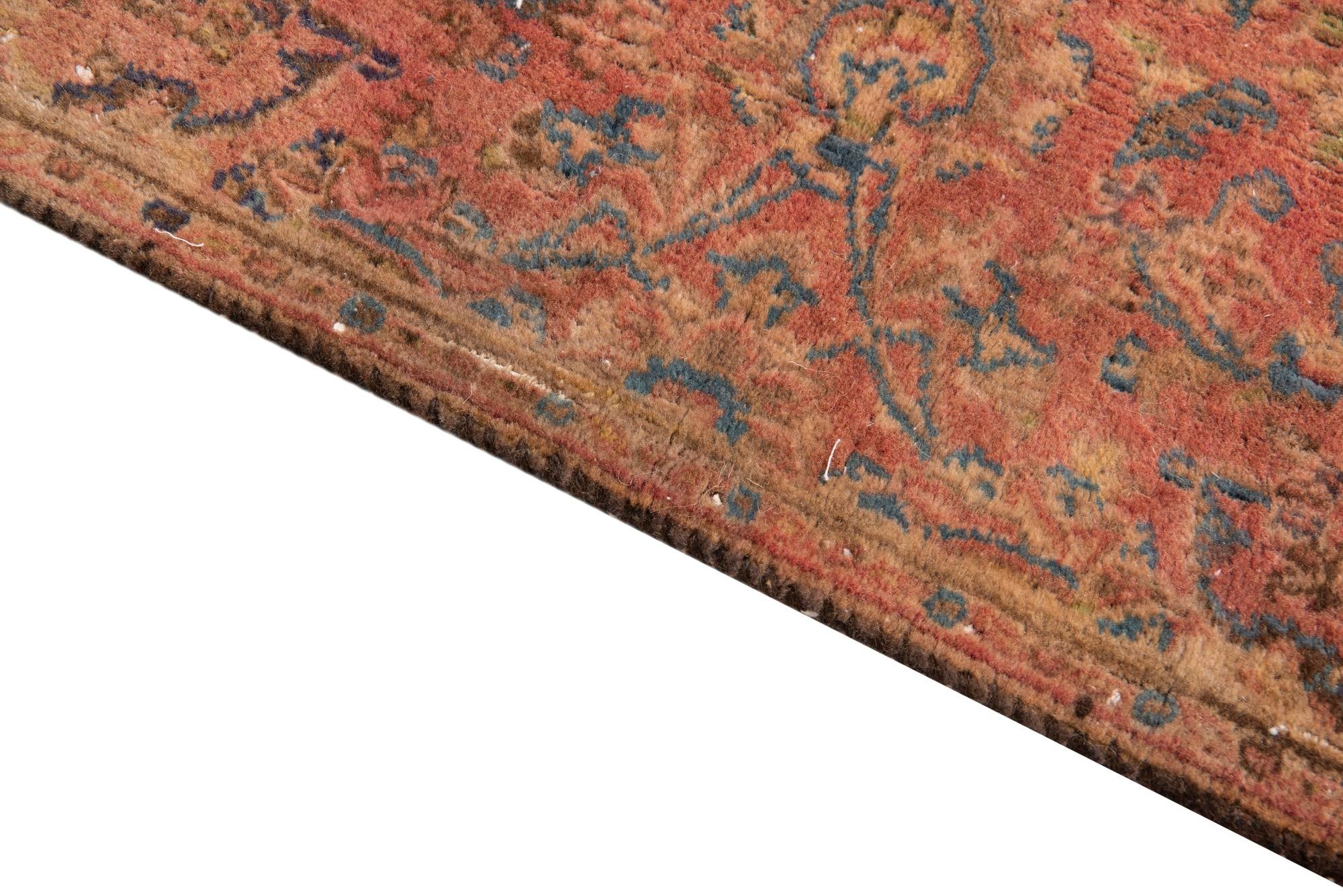 4' x 6' 7 Hand Knotted Ultra Vintage Persian Wool Rug