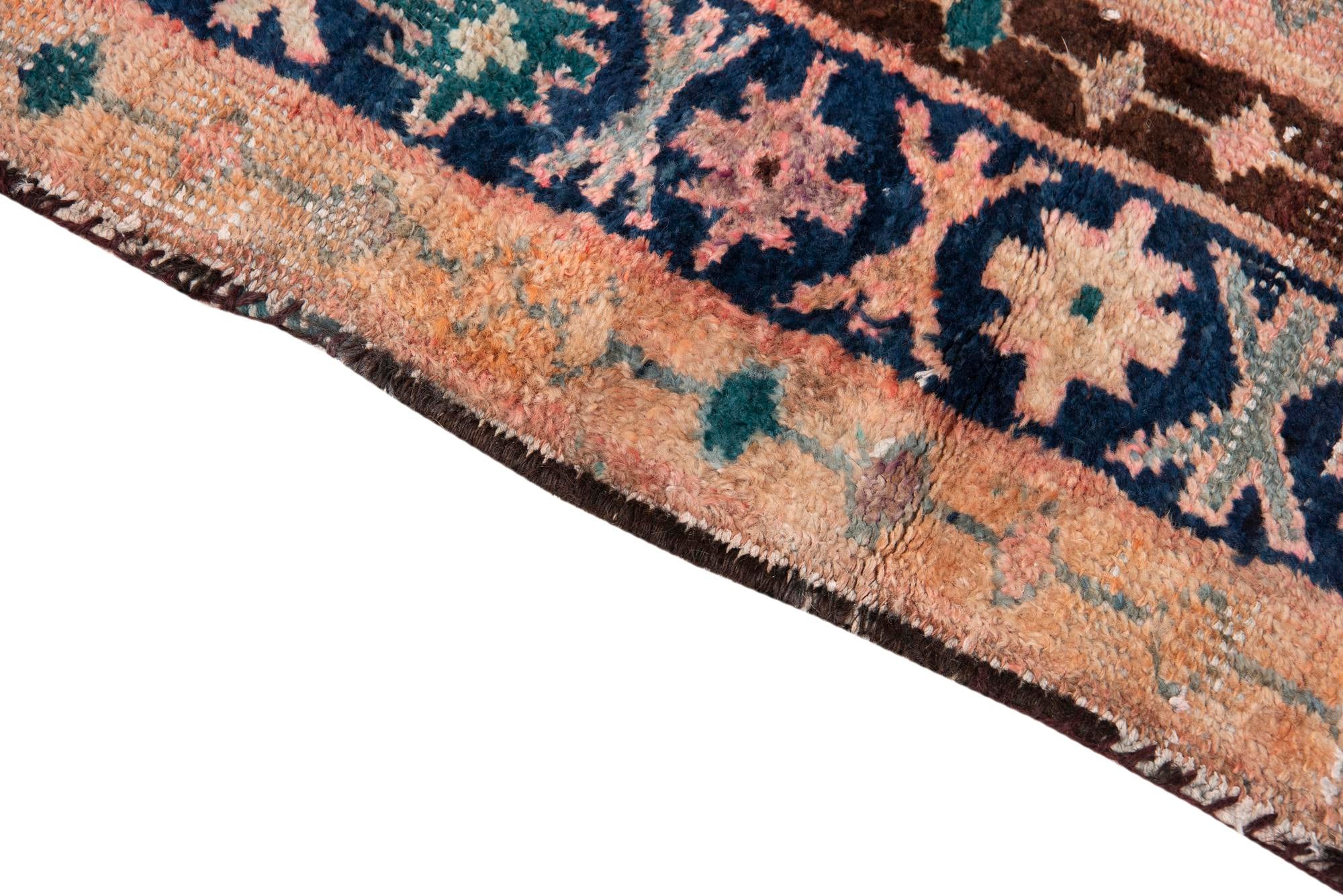 4' 4 x 6' 8 Hand Knotted Ultra Vintage Persian Wool Rug