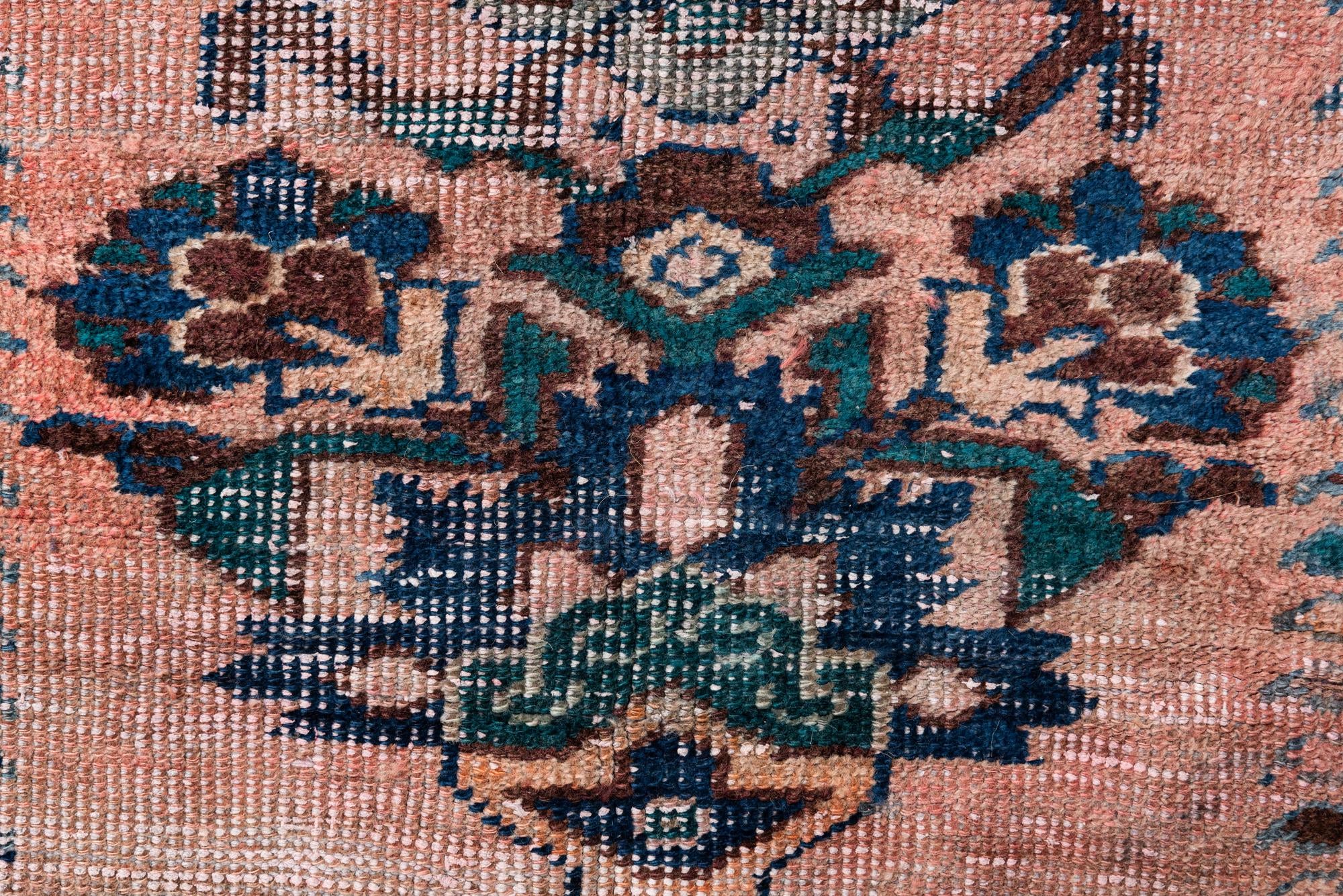 4' 4 x 6' 8 Hand Knotted Ultra Vintage Persian Wool Rug