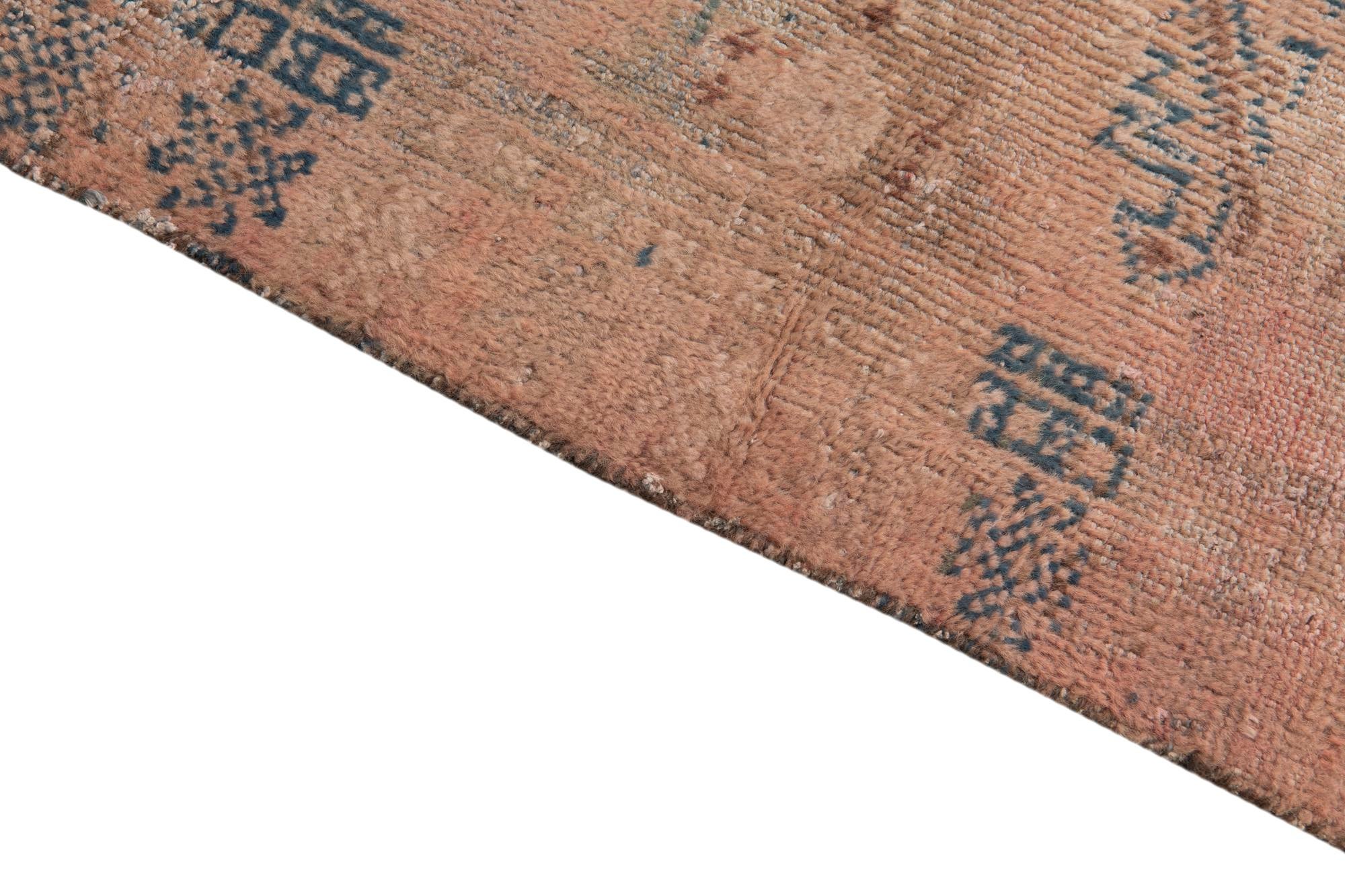 3' 9 x 6' 6 Hand Knotted Ultra Vintage Persian Wool Rug