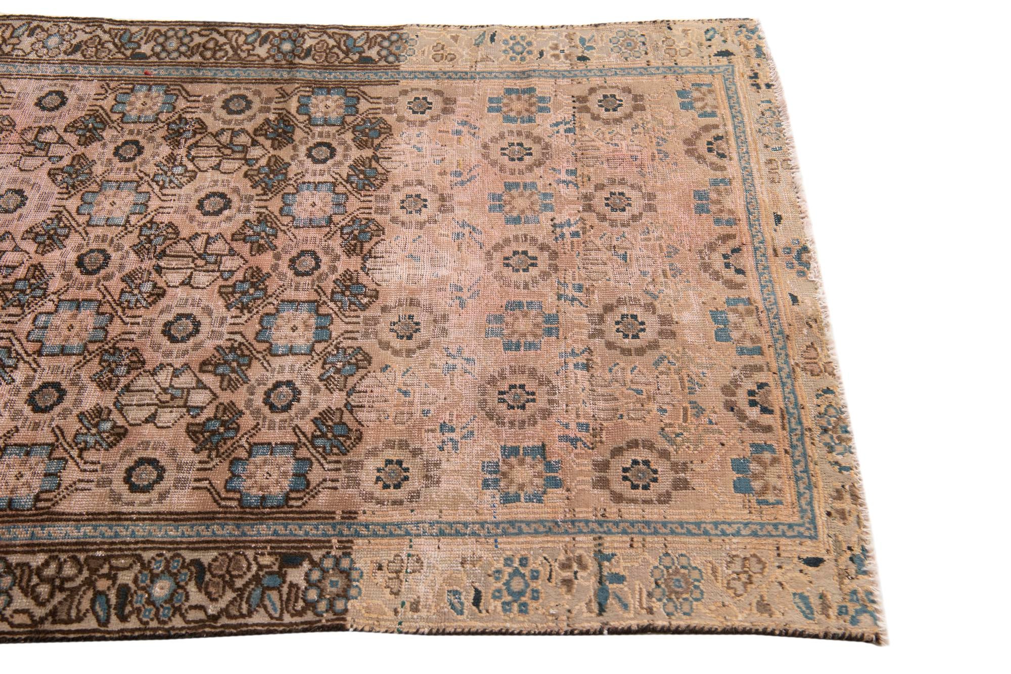 3' 10 x 6' 2 Hand Knotted Ultra Vintage Persian Wool Rug