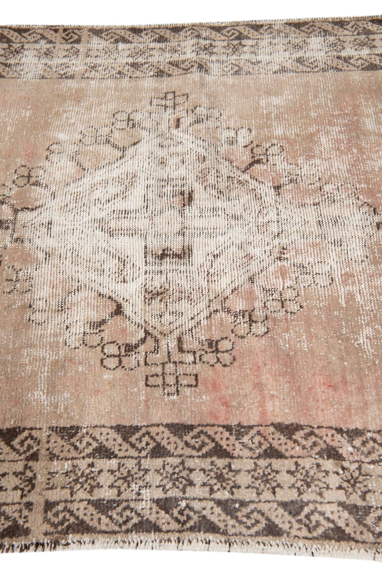 3' 10 x 6' 2 Hand Knotted Ultra Vintage Persian Wool Rug