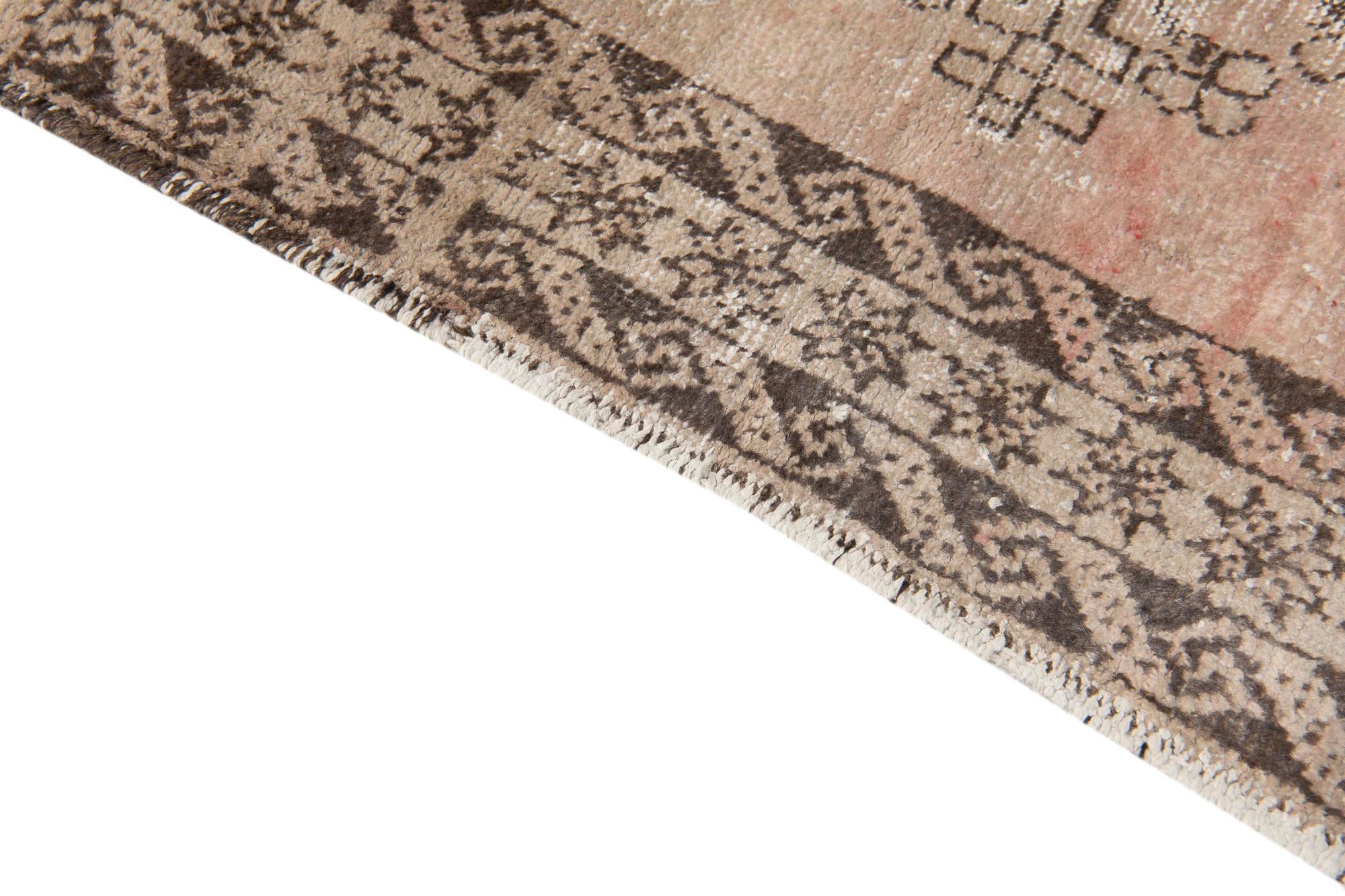 3' 10 x 6' 2 Hand Knotted Ultra Vintage Persian Wool Rug