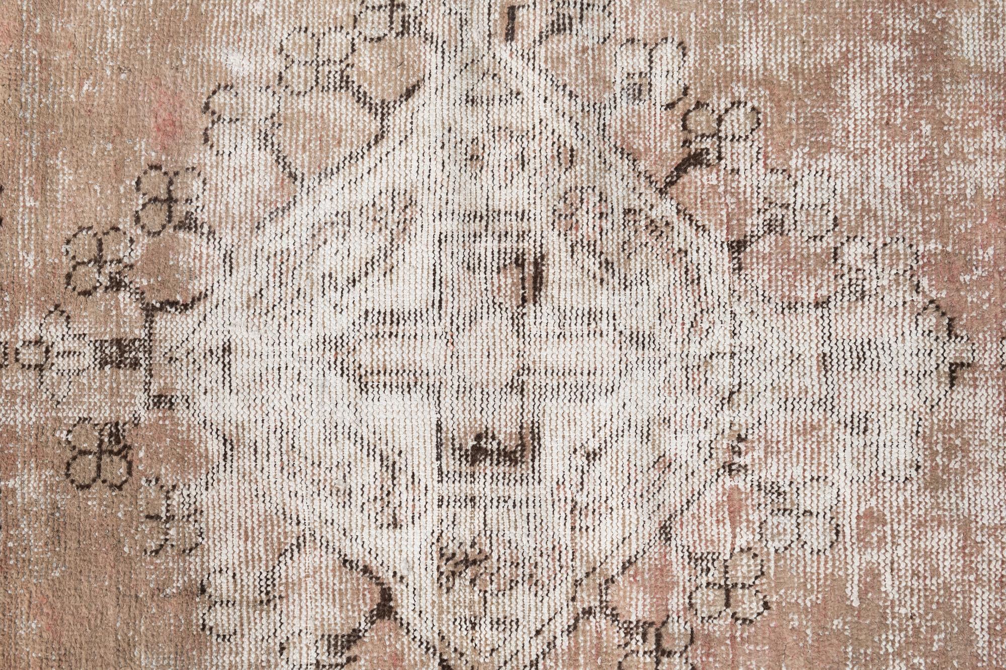 3' 10 x 6' 2 Hand Knotted Ultra Vintage Persian Wool Rug
