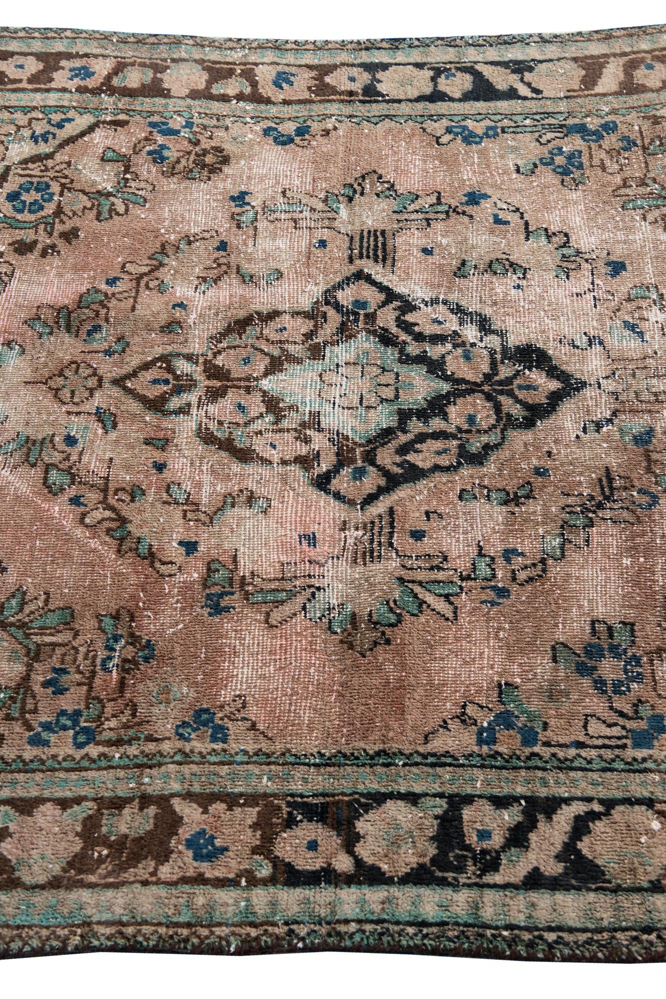 4' 4 x 6' 6 Hand Knotted Ultra Vintage Persian Wool Rug