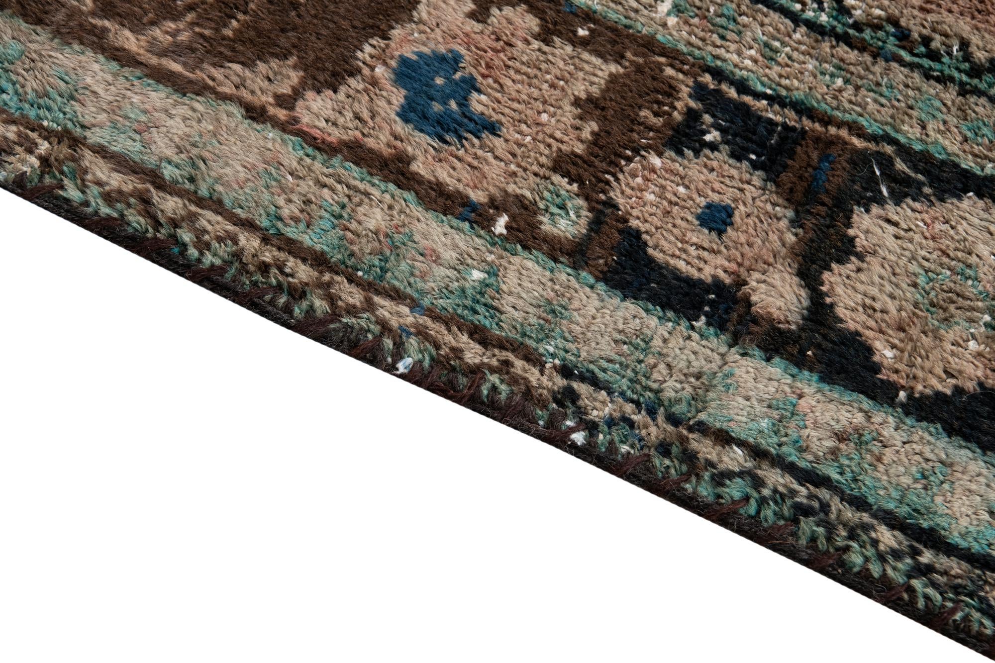 4' 4 x 6' 6 Hand Knotted Ultra Vintage Persian Wool Rug