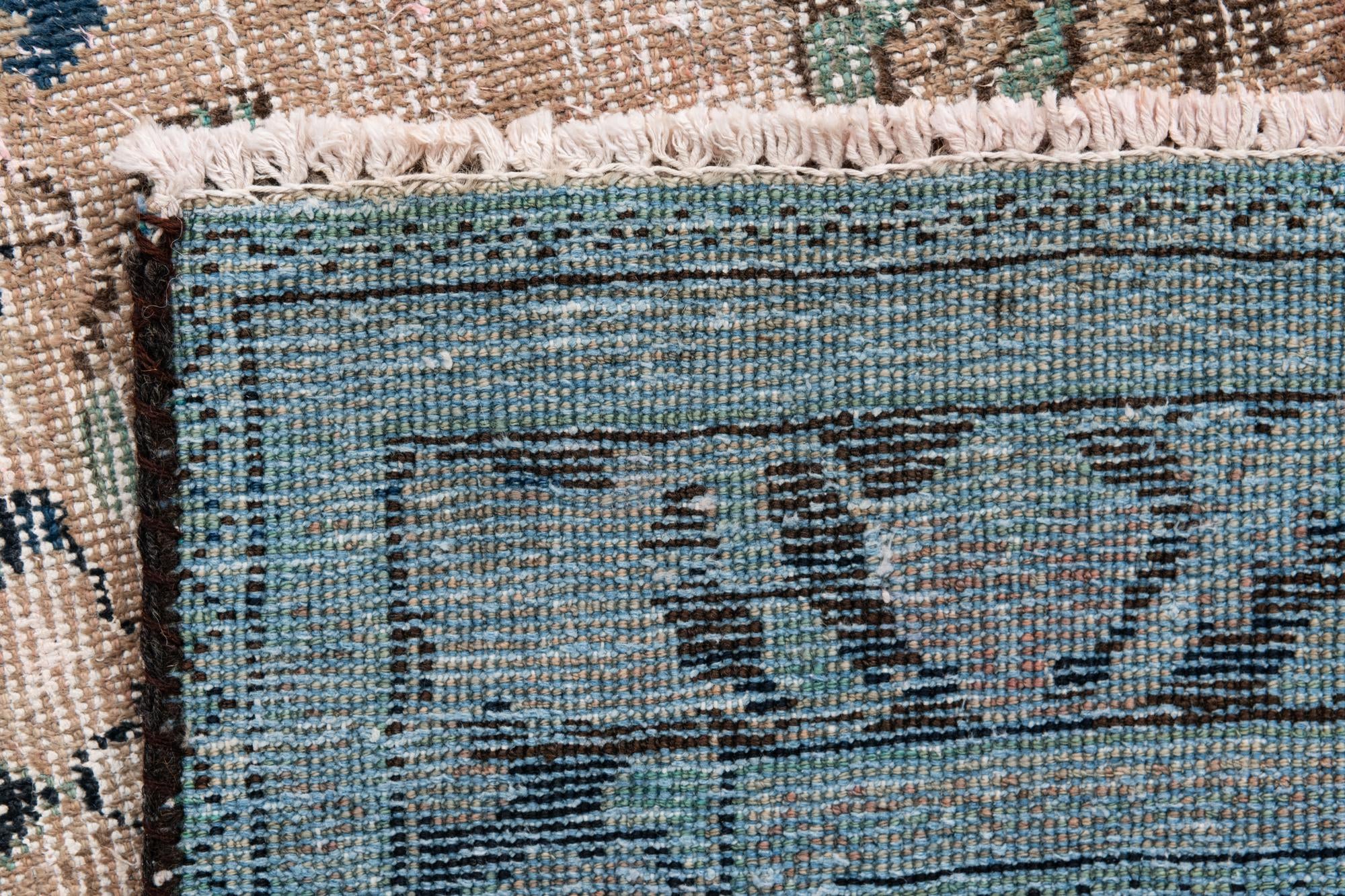 4' 4 x 6' 6 Hand Knotted Ultra Vintage Persian Wool Rug