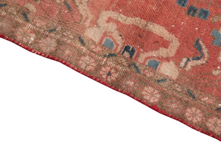 3' 4 x 4' 6 Hand Knotted Ultra Vintage Persian Wool Rug
