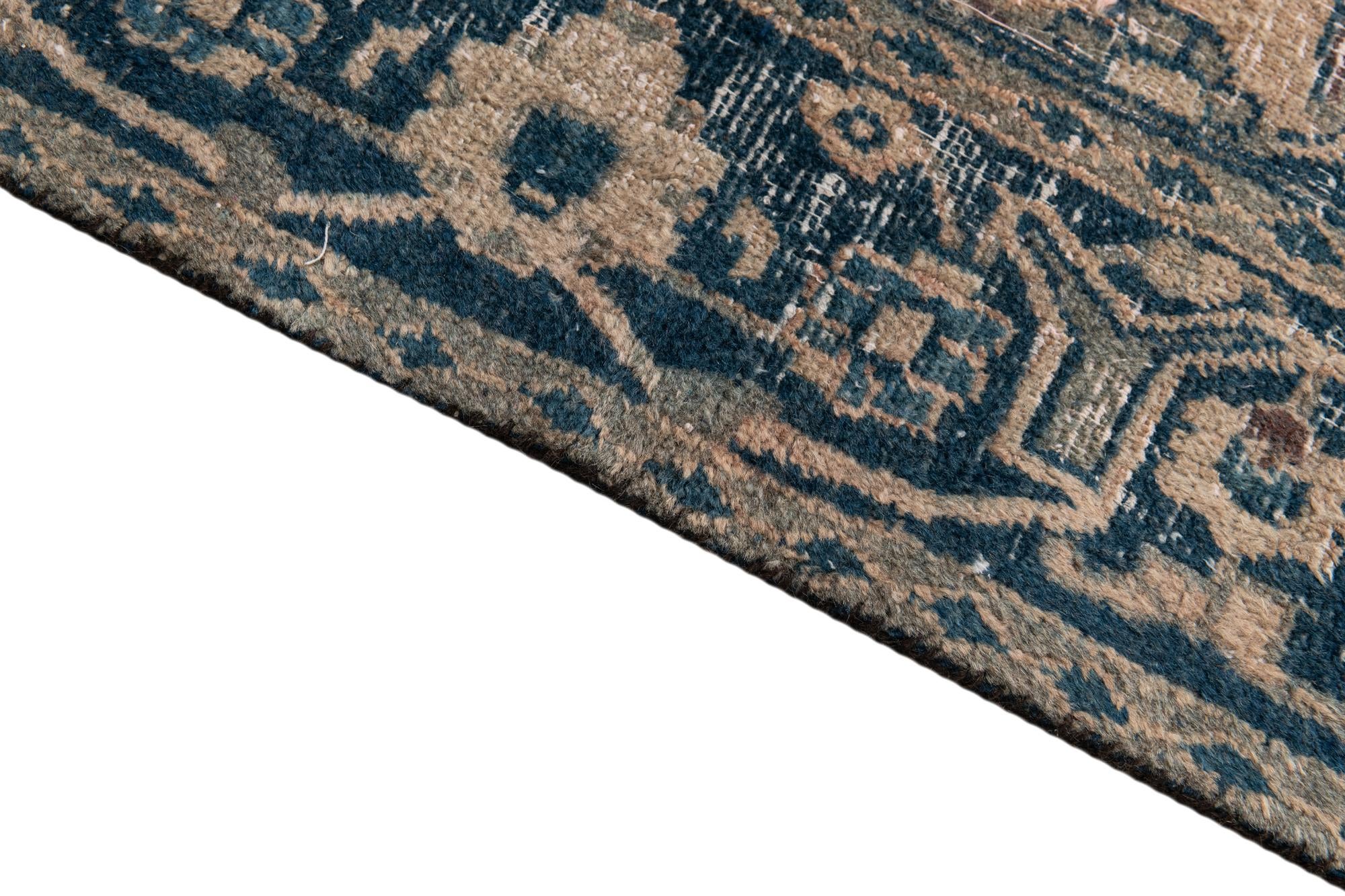 4' 1 x 6' 2 Hand Knotted Ultra Vintage Persian Wool Rug
