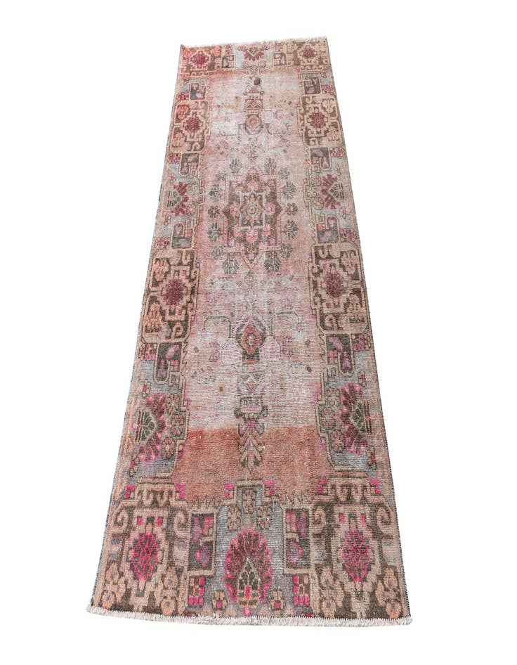 Detail image of 3' 9 x 7' 5  Hand Knotted Ultra Vintage Persian Wool Rug