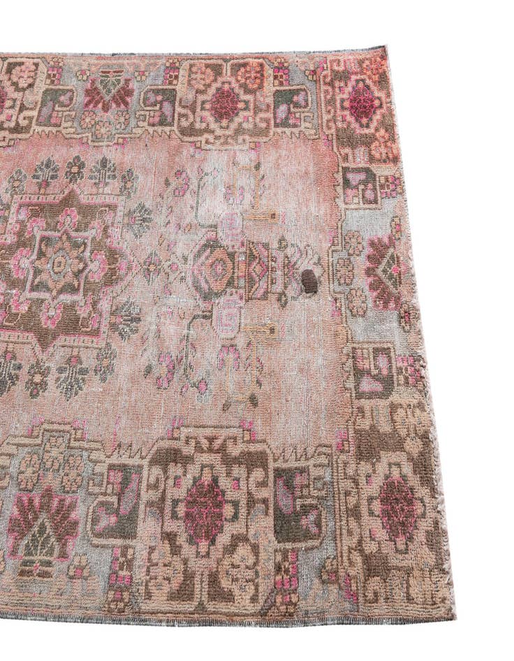 Detail image of 3' 9 x 7' 5  Hand Knotted Ultra Vintage Persian Wool Rug