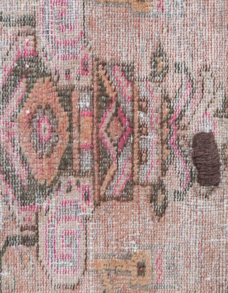 Detail image of 3' 9 x 7' 5  Hand Knotted Ultra Vintage Persian Wool Rug