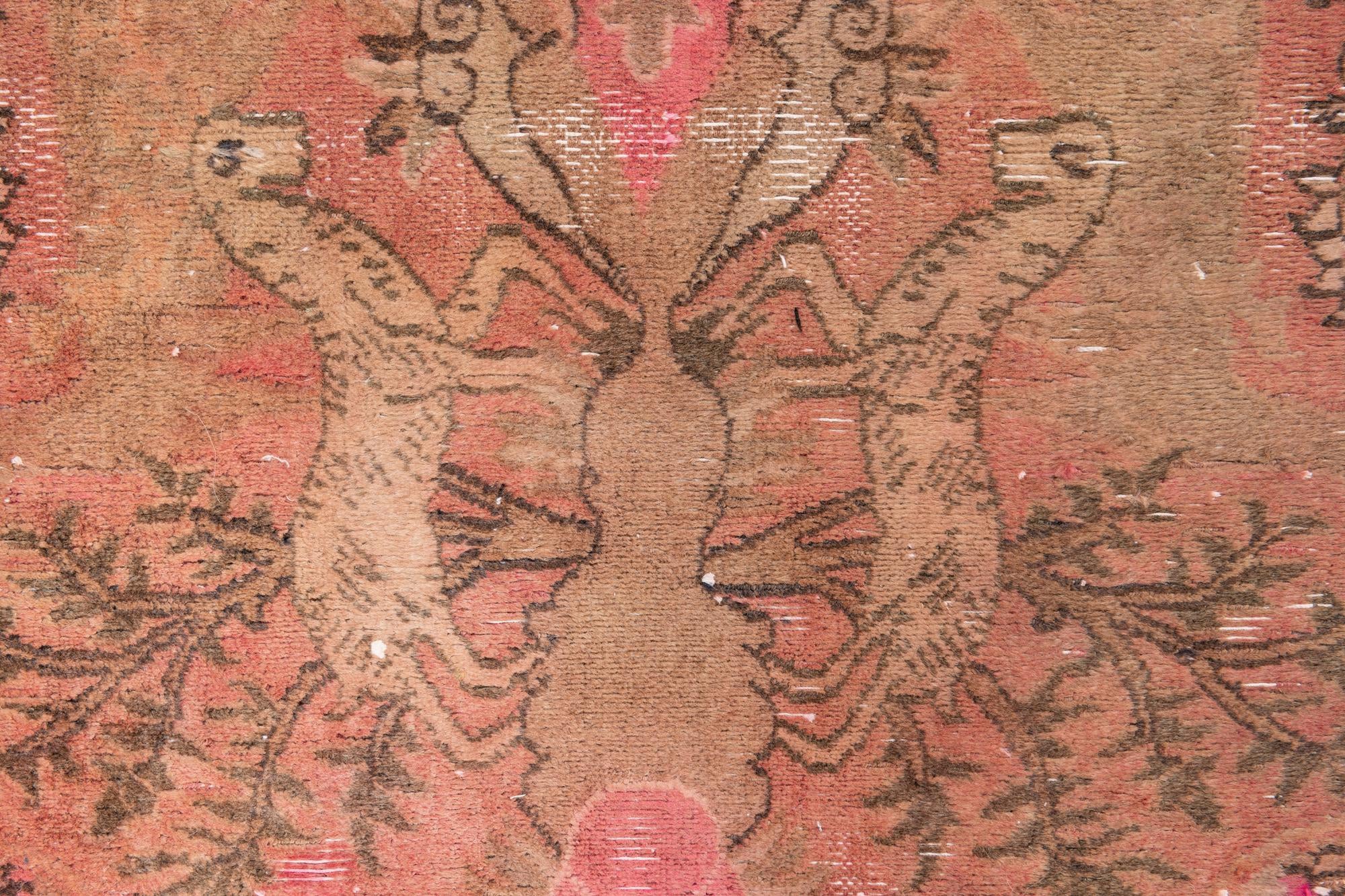 3' 4 x 6' 2 Hand Knotted Ultra Vintage Persian Wool Rug