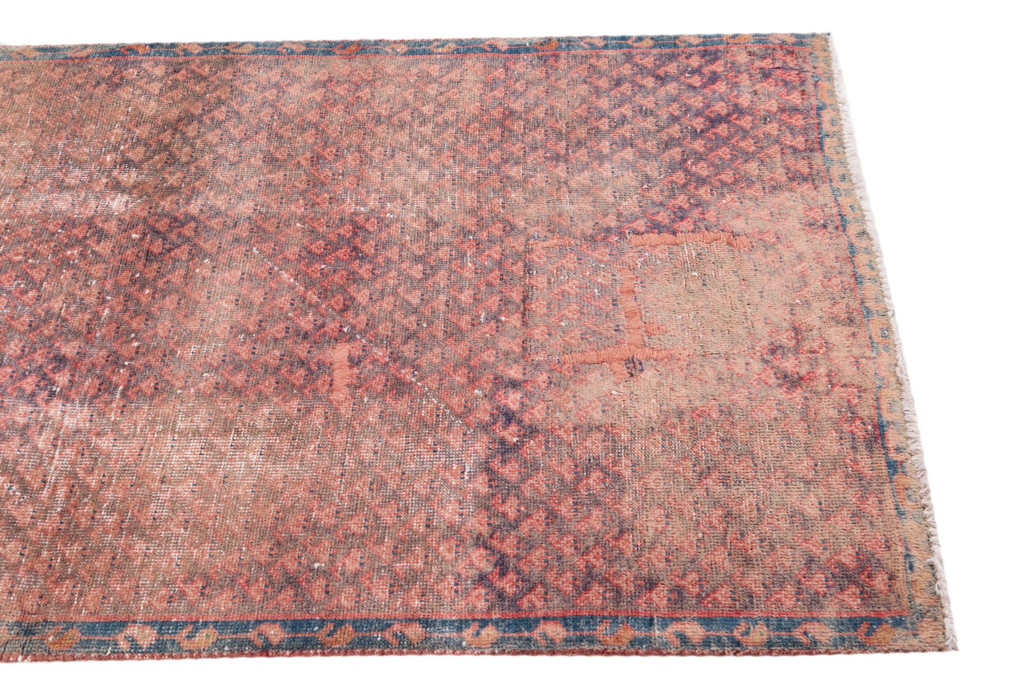 3' 4 x 6' 3 Hand Knotted Ultra Vintage Persian Wool Rug
