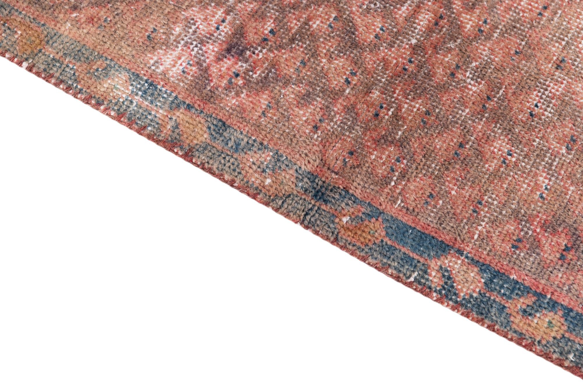 3' 4 x 6' 3 Hand Knotted Ultra Vintage Persian Wool Rug