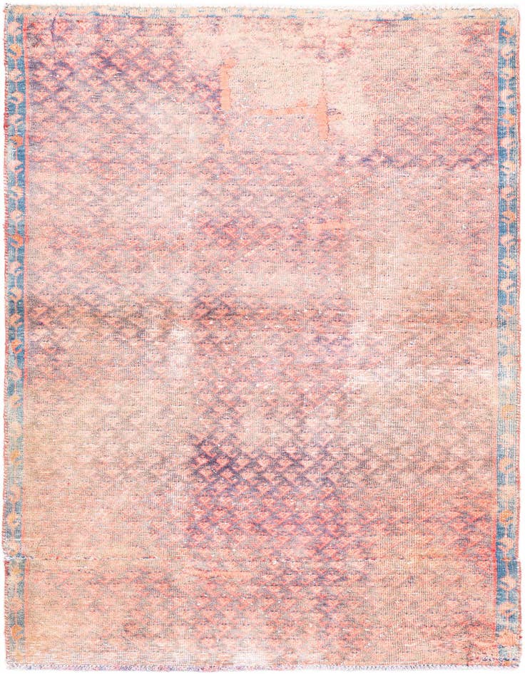 Detail image of 3' 4 x 6' 3 Hand Knotted Ultra Vintage Persian Wool Rug