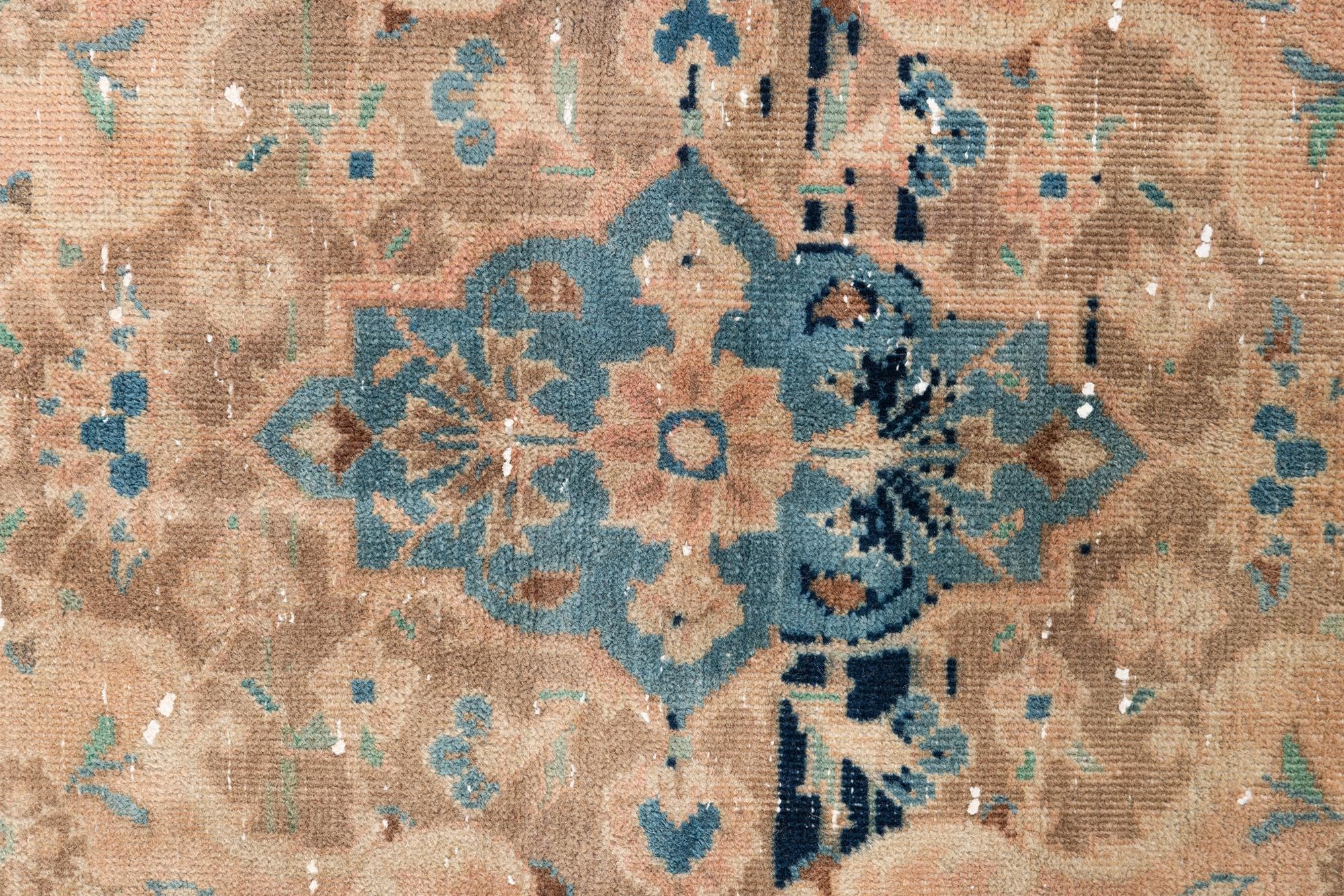 4' 2 x 6' 5 Hand Knotted Ultra Vintage Persian Wool Rug