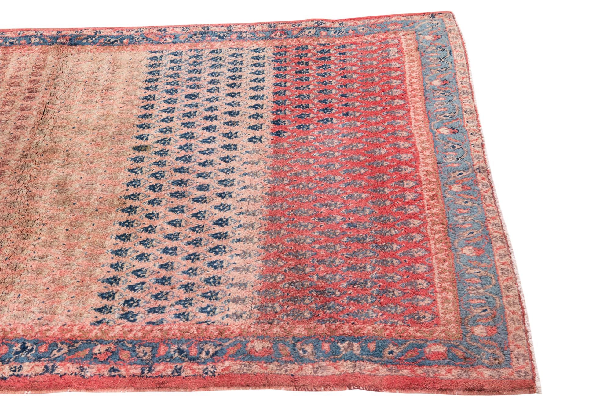 3' 10 x 7' 2 Hand Knotted Ultra Vintage Persian Wool Rug