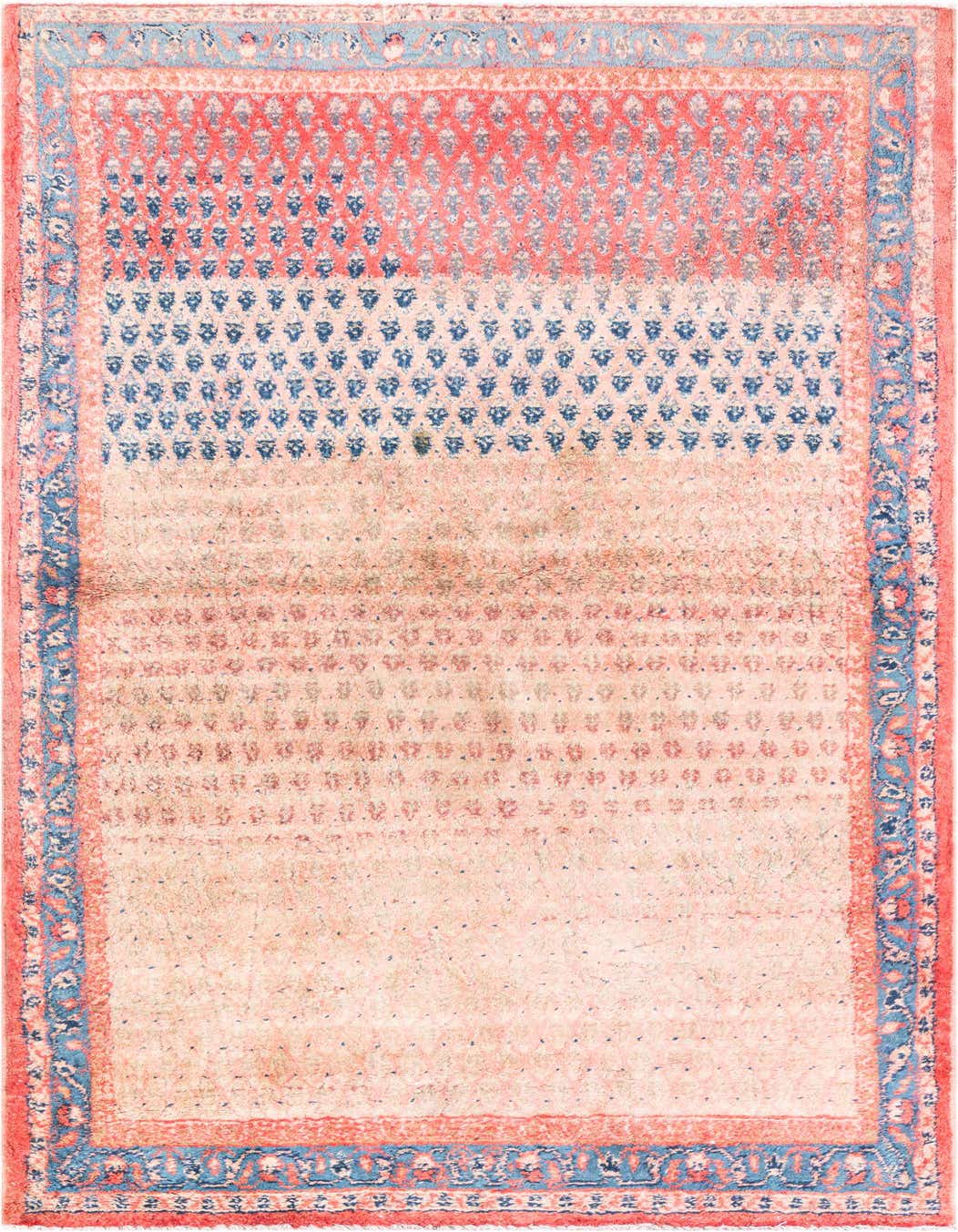 Primary image 3' 10 x 7' 2  Hand Knotted Ultra Vintage Persian Wool Rug