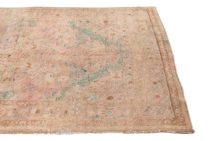 Detailansicht von 125cm x 205cm Handgeknüpft Ultra Vintage Persisch Wolle Teppich