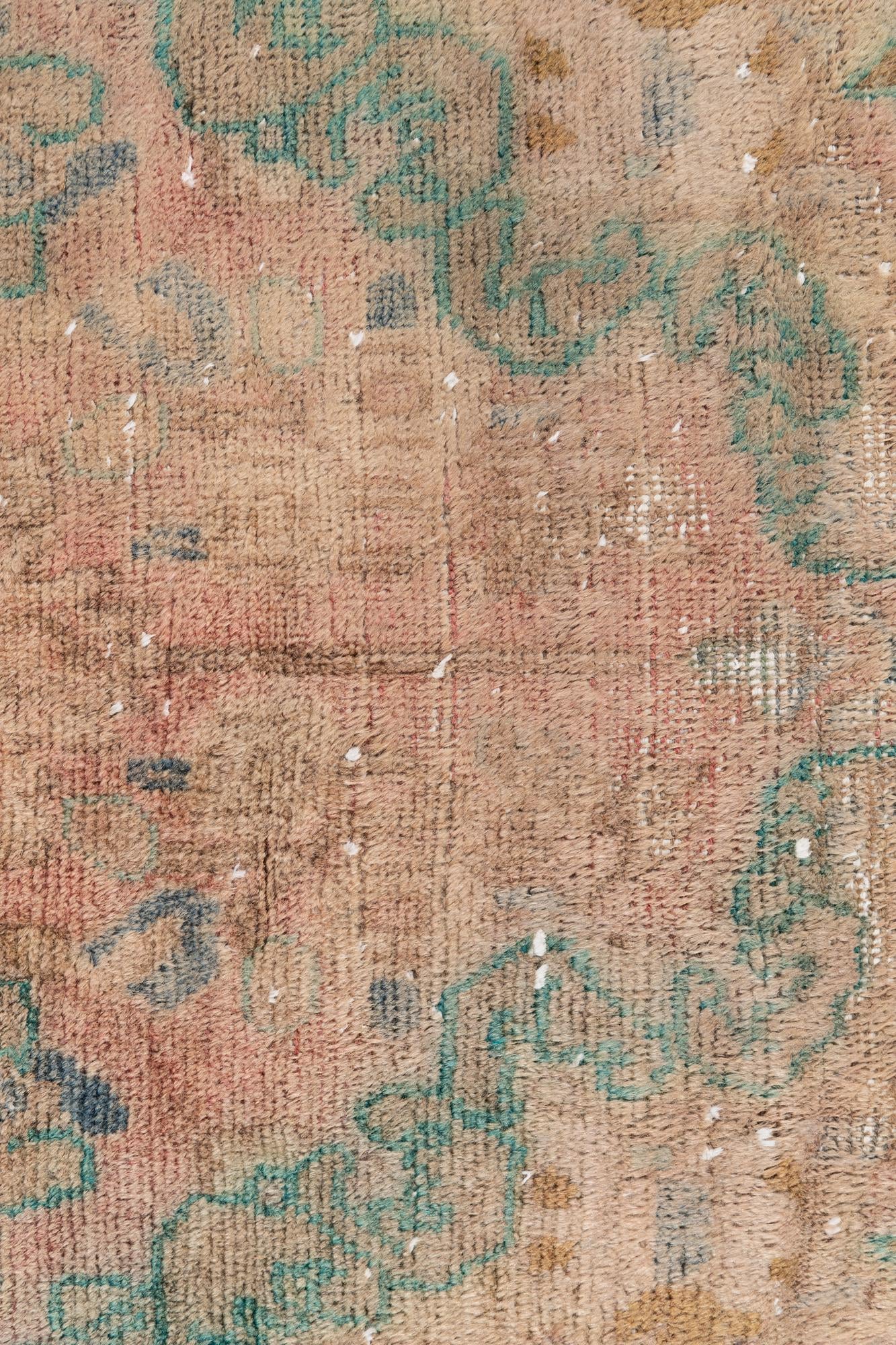 4' 1 x 6' 8 Hand Knotted Ultra Vintage Persian Wool Rug