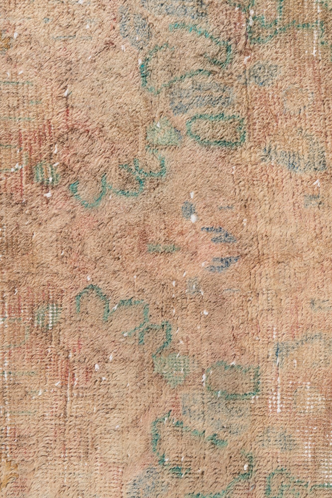 4' 1 x 6' 8 Hand Knotted Ultra Vintage Persian Wool Rug