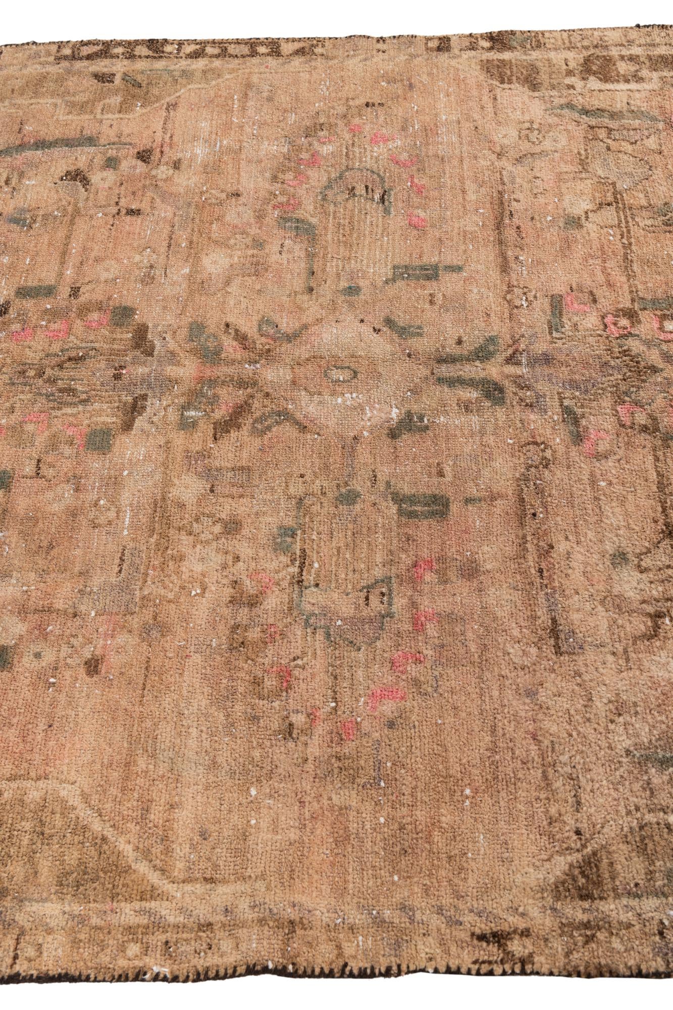 5' 4 x 9' 4 Hand Knotted Ultra Vintage Persian Wool Rug