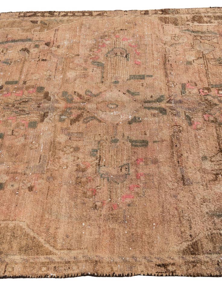 Detail image of 5' 4 x 9' 4  Hand Knotted Ultra Vintage Persian Wool Rug