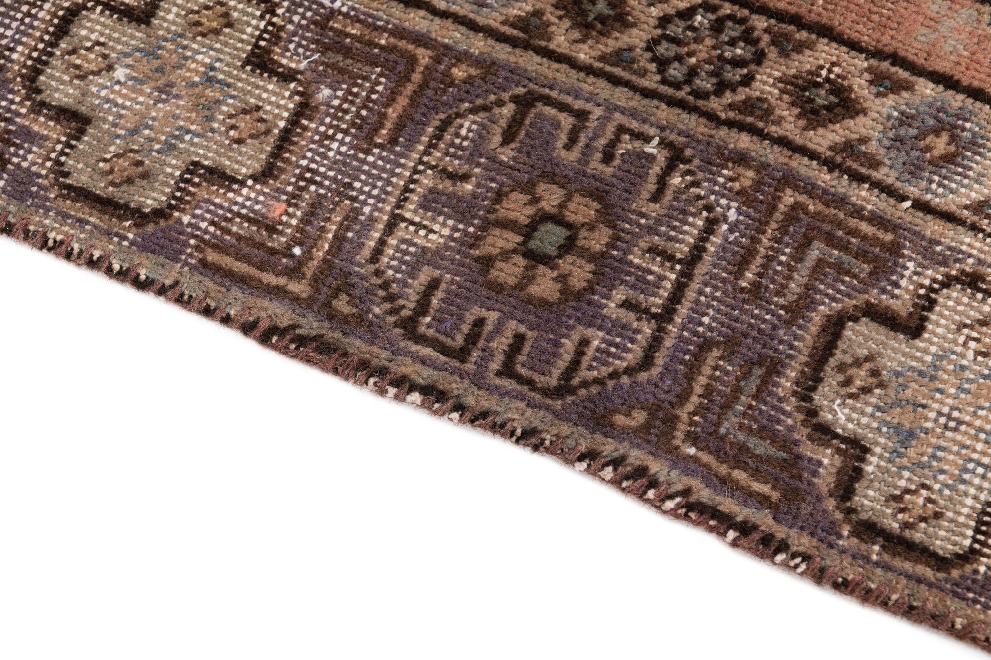 4' 4 x 6' Hand Knotted Ultra Vintage Persian Wool Rug
